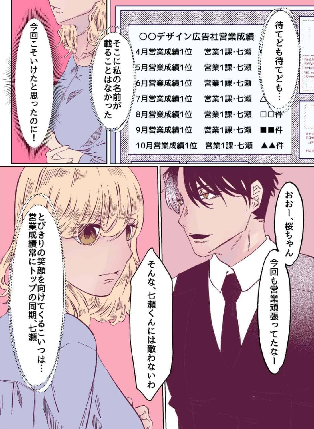 大嫌いな同期が大好きになったわからせエッチ♡(画像3)