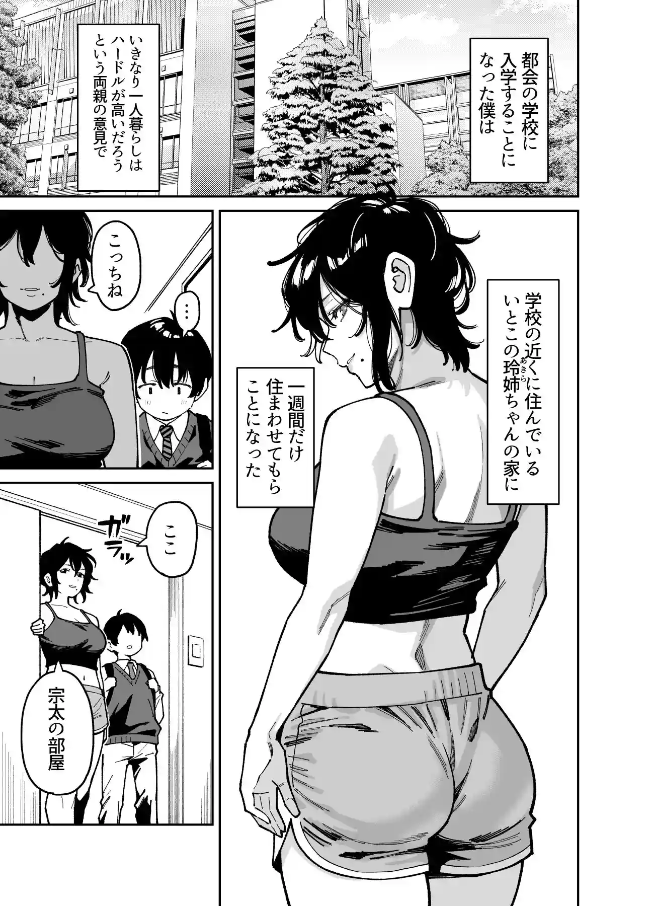 いとこの姉ちゃんのおっぱいもんだらえっちすることになった話。 - 003