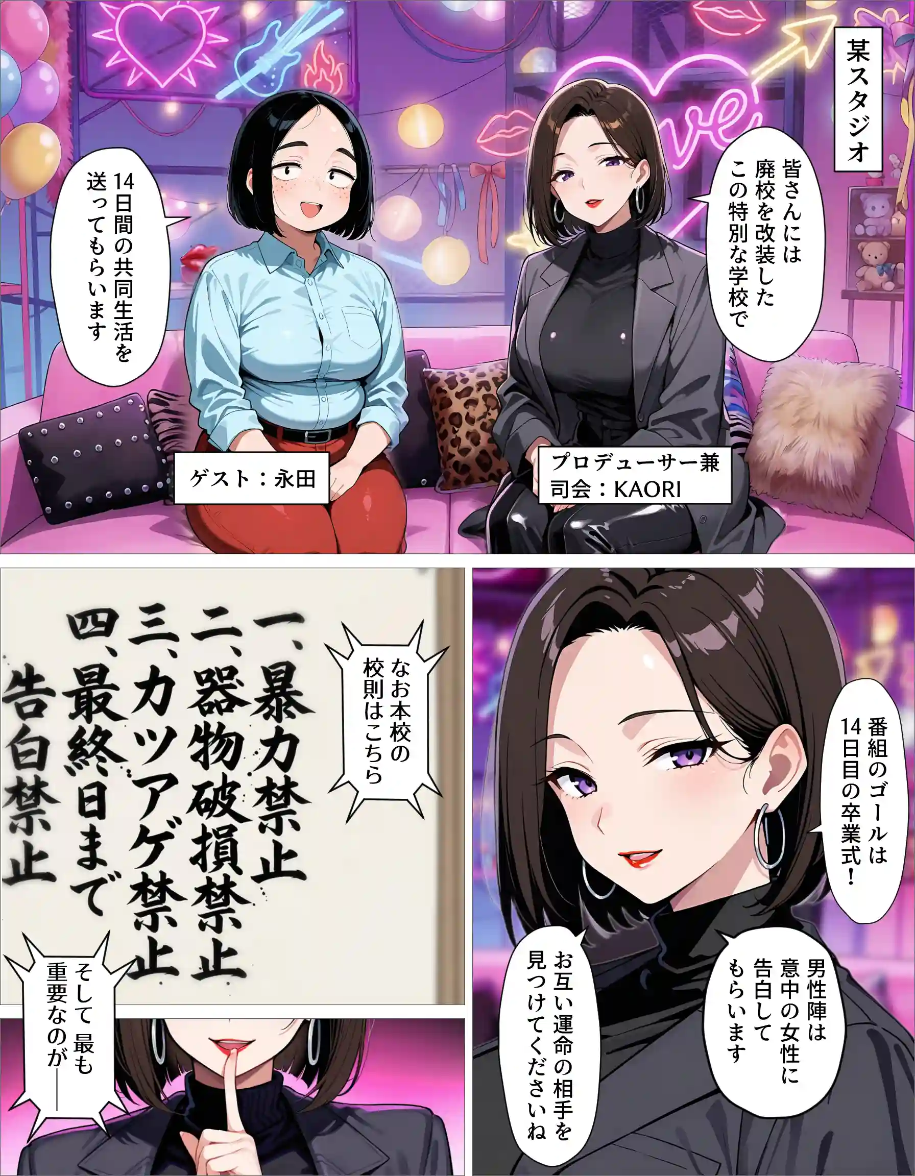 ギャル上等〜「セックスOK」の恋愛リアリティーショーで童貞が巨根無双する話〜 - 012