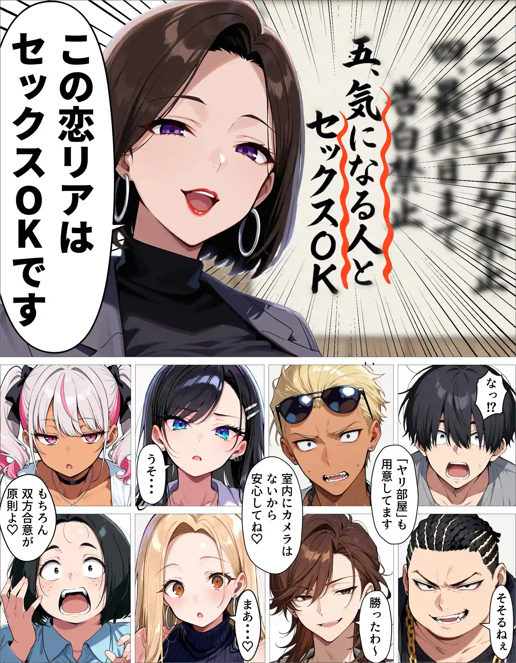 ギャル上等〜「セックスOK」の恋愛リアリティーショーで童貞が巨根無双する話〜 - 013