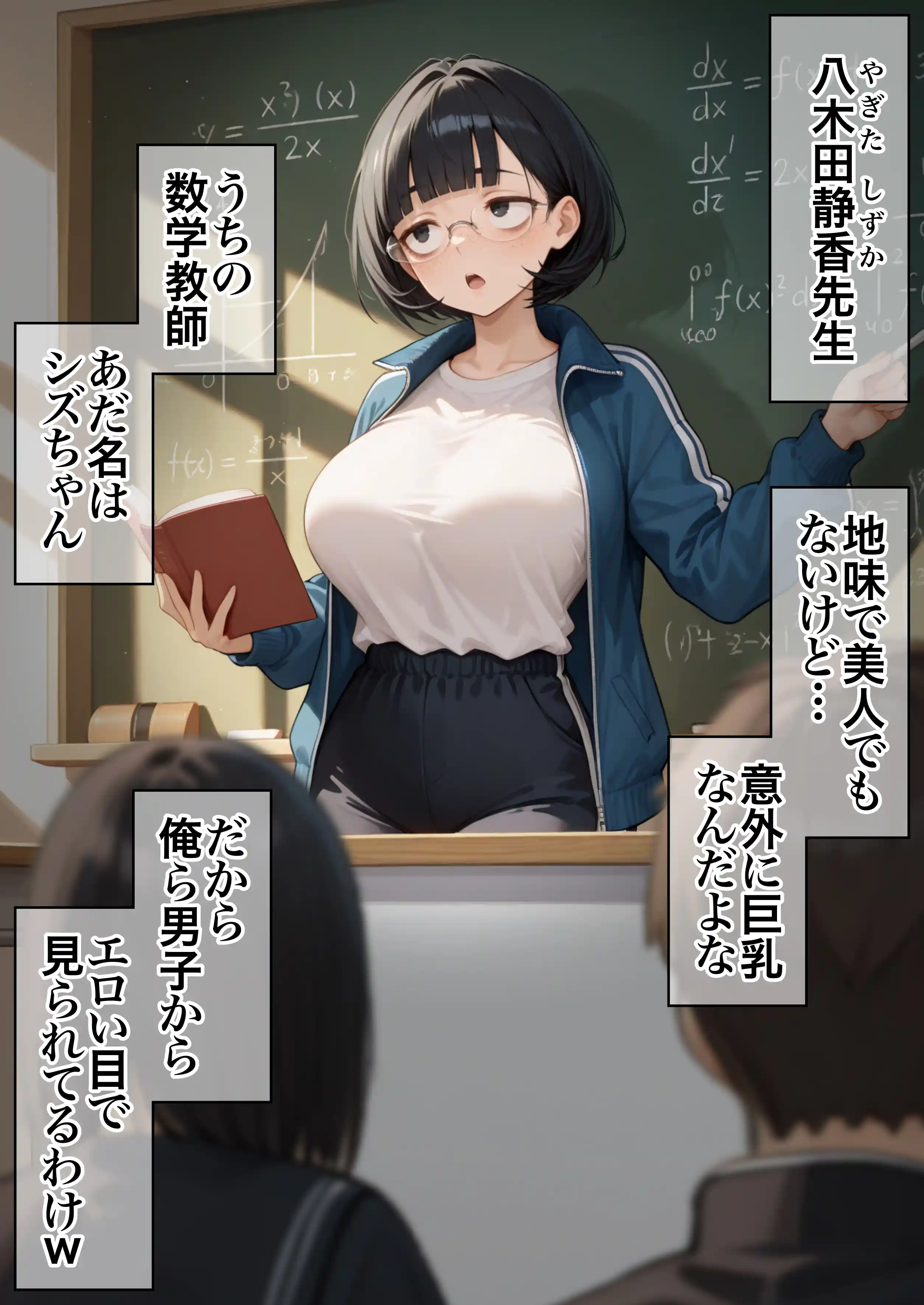 ジト目で地味な巨乳の担任を孕ませたい 担当科目:数学 バレー部顧問 独身 愛称:シズちゃん・ヤギT（30歳） - 008