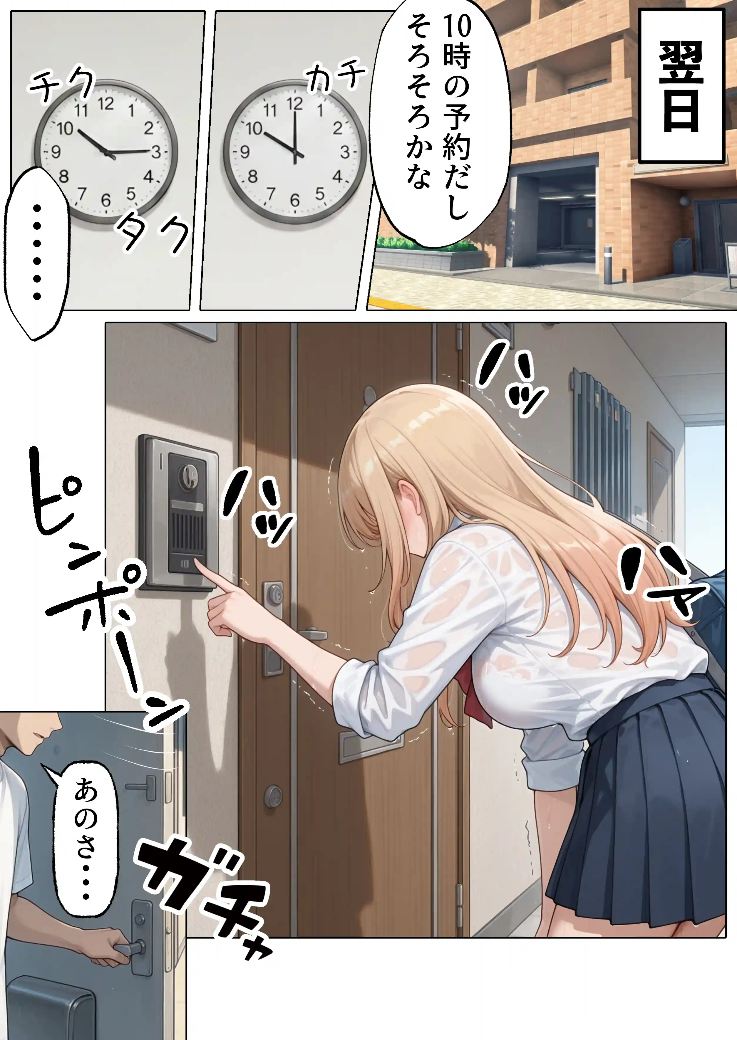 【続編:白ギャルJK2】ラブドール頼んだら、白ギャルJKが来た - 035