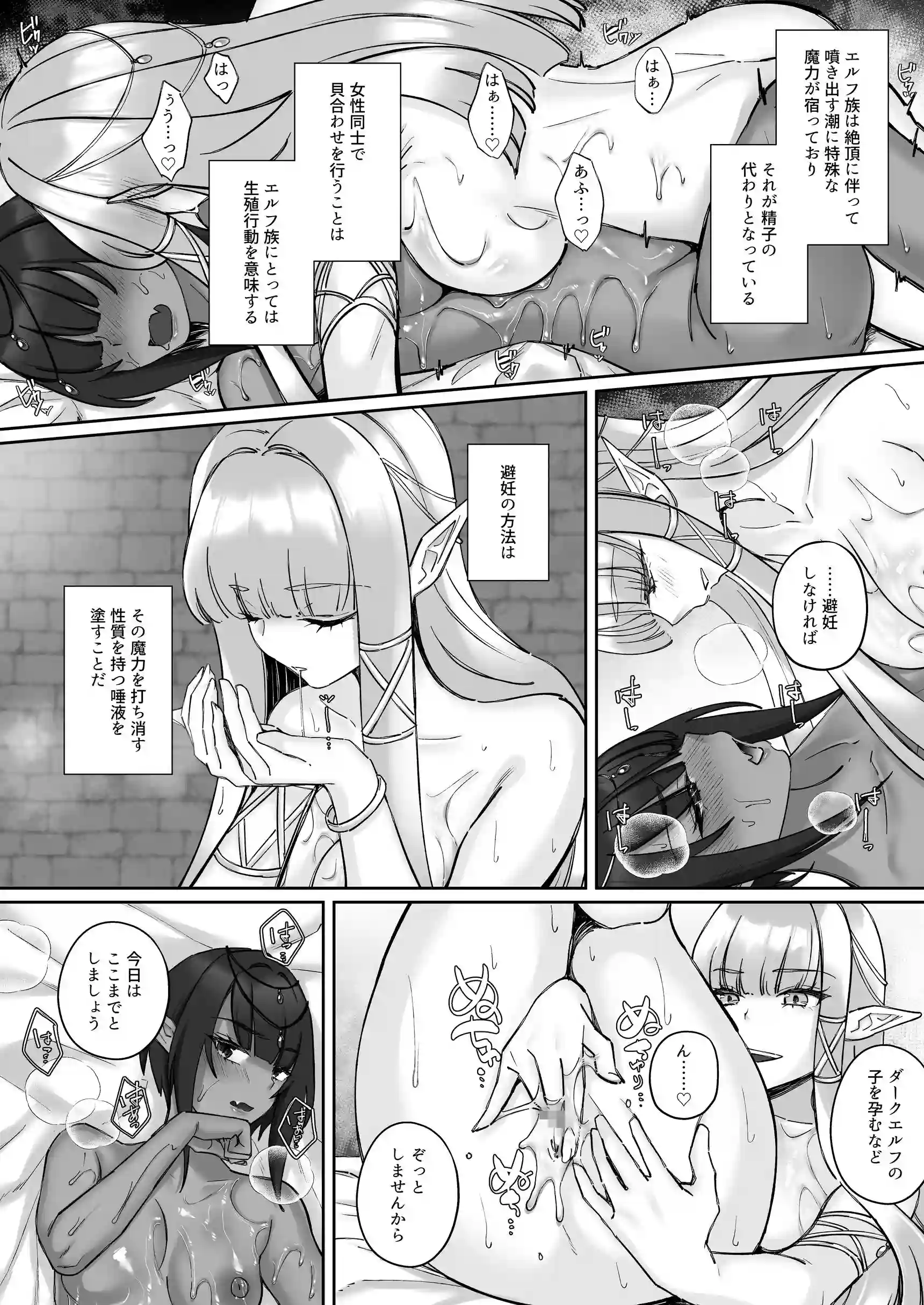 エルフ陥落 〜エルフにえっちな淫紋を付けてレズ堕ちさせる〜 - 021