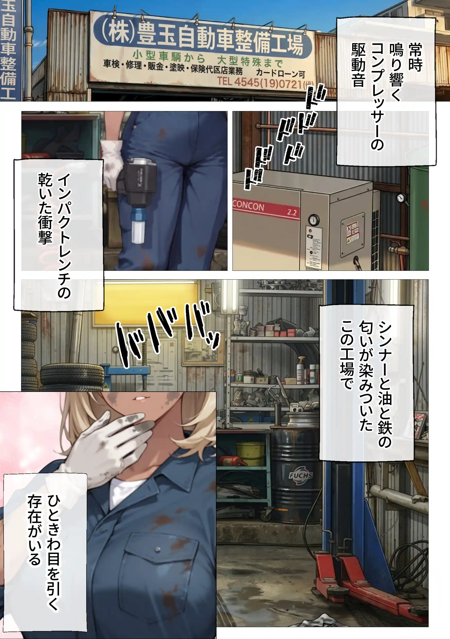 整備工場の爆乳ギャル先輩が実はエロ配信者だった話 〜新人整備士の俺だけが知る彼女の秘密〜 - 002