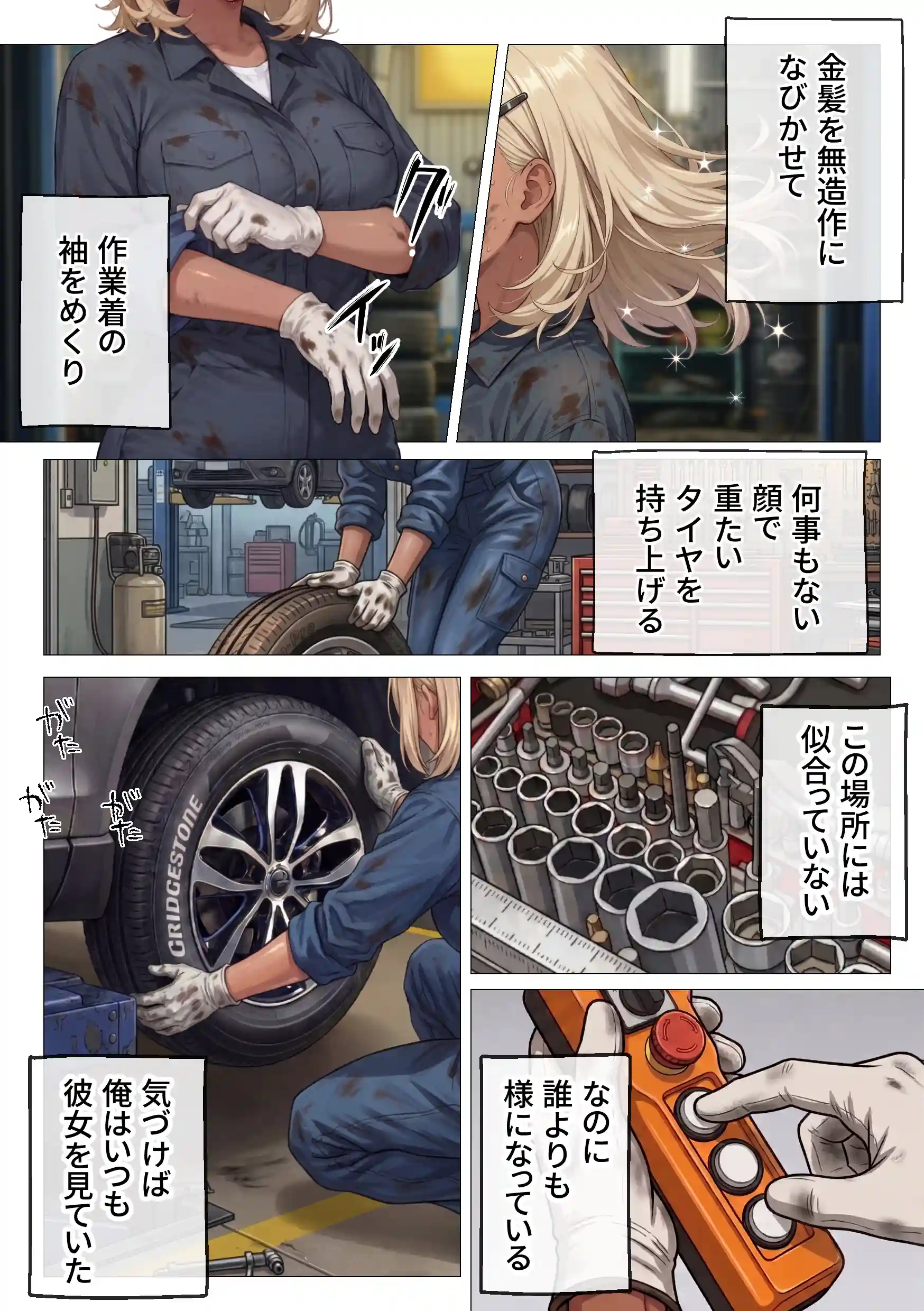 整備工場の爆乳ギャル先輩が実はエロ配信者だった話 〜新人整備士の俺だけが知る彼女の秘密〜 - 003