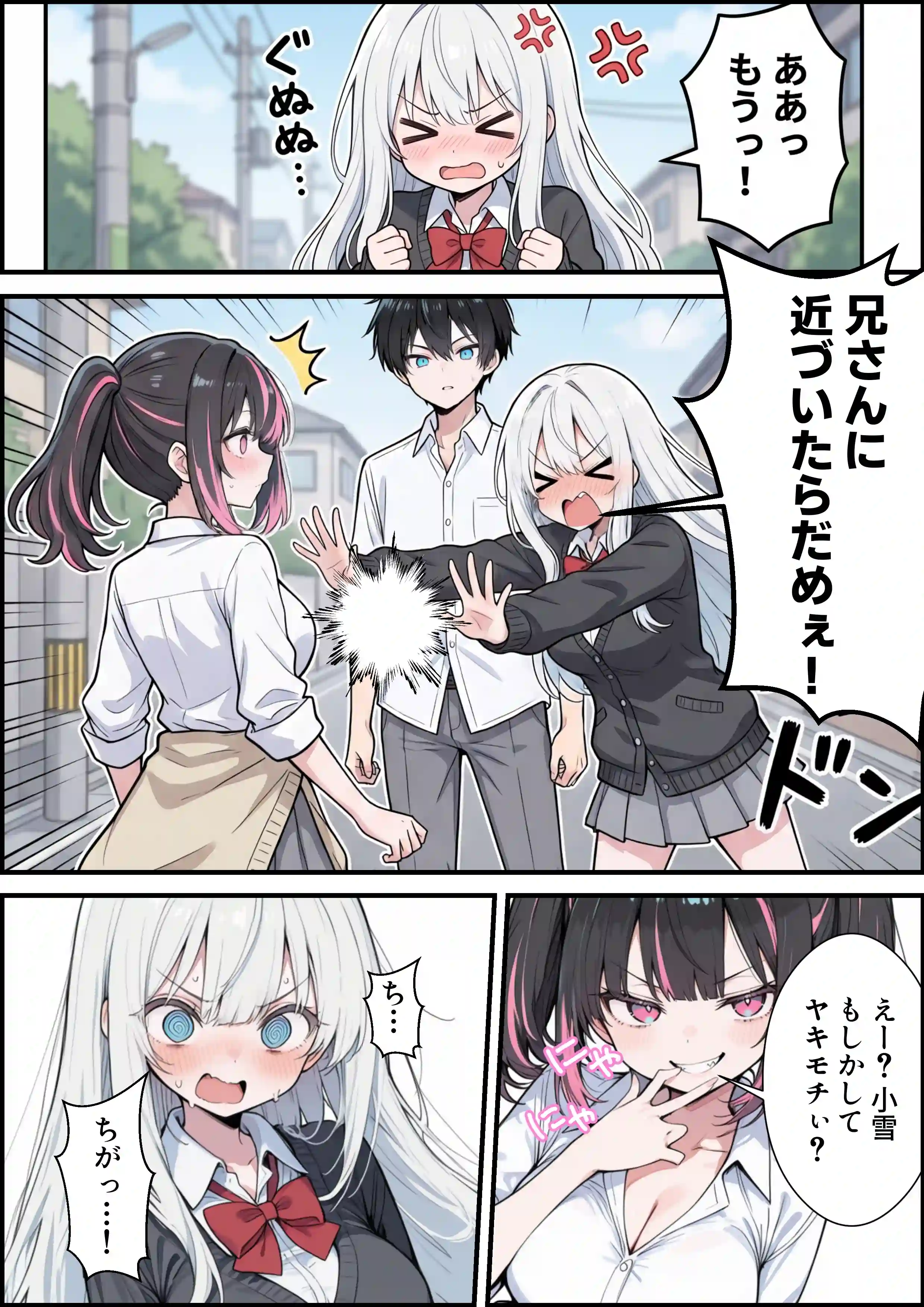 ブラコン義妹と義妹のギャル友達に搾られいちゃラブSEXする話 - 011