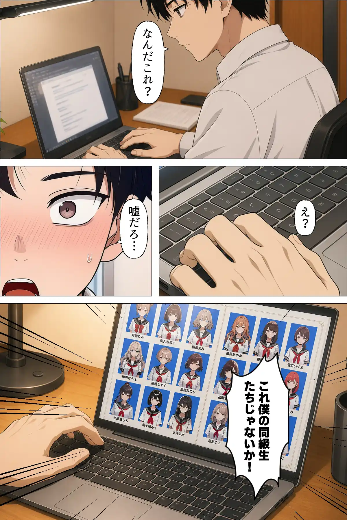 【漫画】指名は卒アルの中で 卒業アルバムに載っている元同級生しか在籍していないデリヘル店 - 010