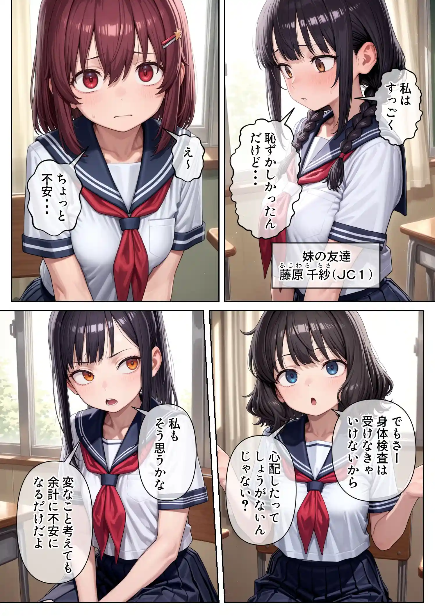 妹のクラスの身体検査に潜入してみた3 - 003