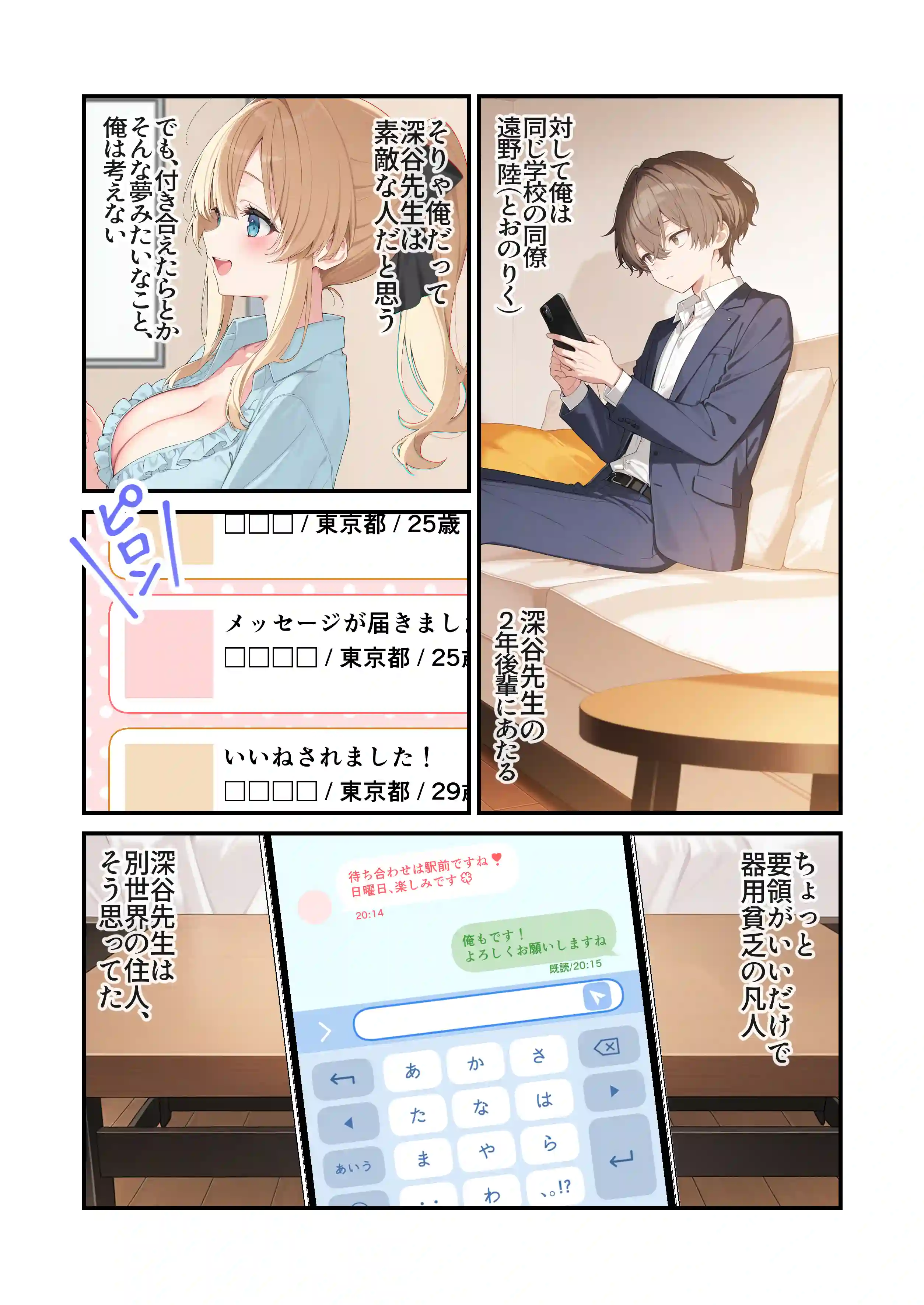高嶺の花だって恋したい！-高嶺の花な先輩教師とマチアプでマッチして恋人になる話- - 009
