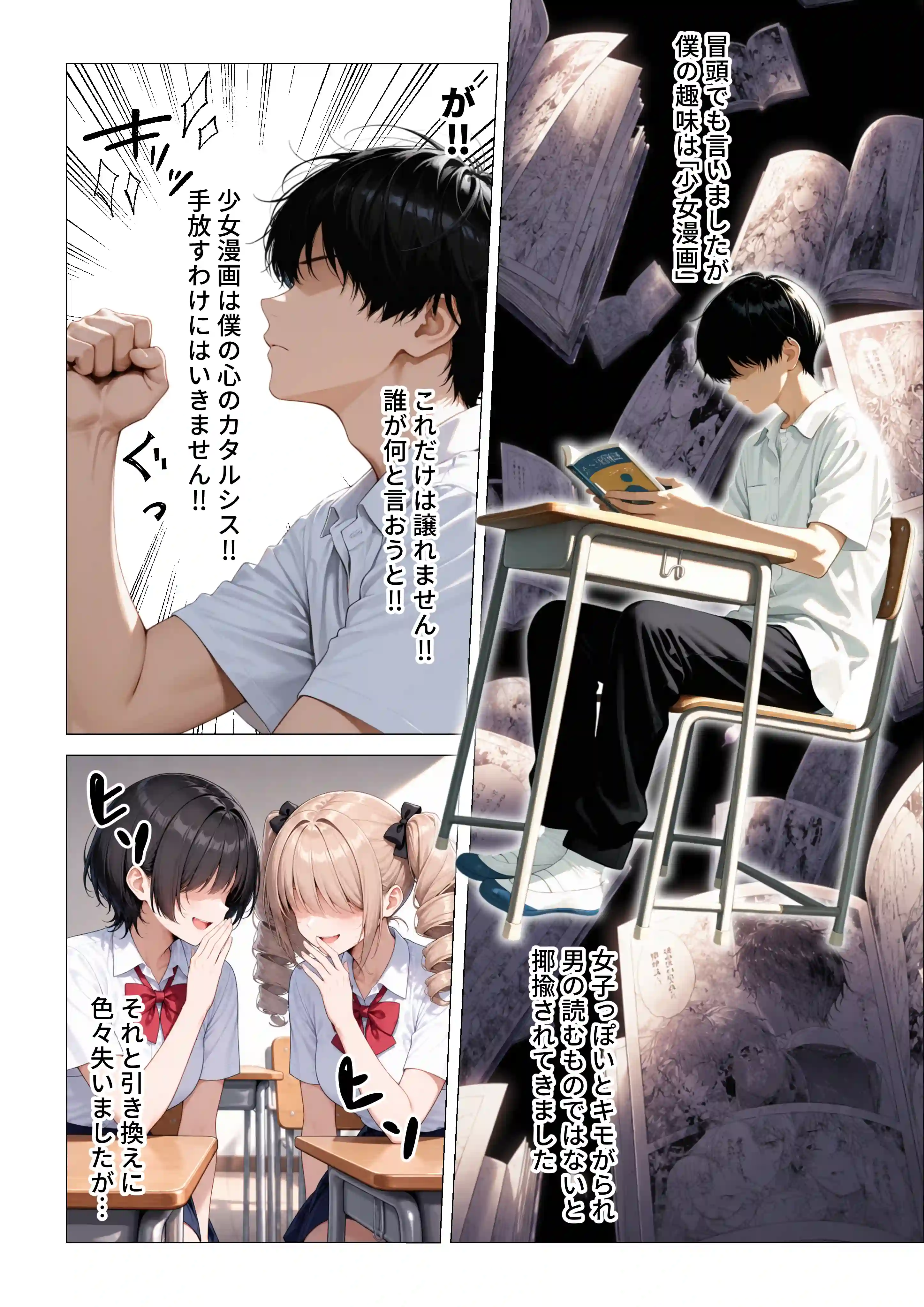 隠れオタクな一軍ギャルの秘密を受け入れたら、マンガの続きをセックスで実演する事になった - 003