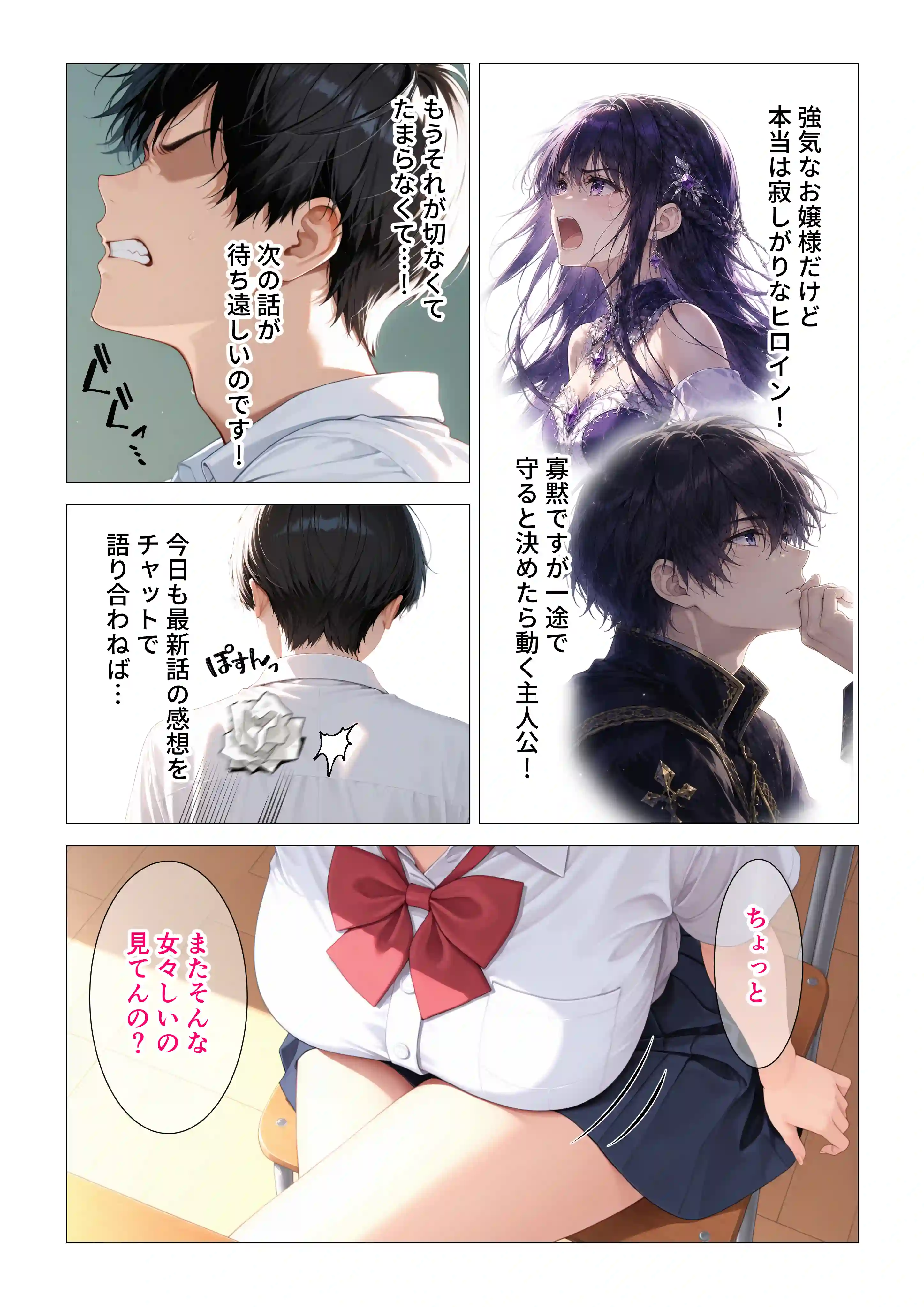 隠れオタクな一軍ギャルの秘密を受け入れたら、マンガの続きをセックスで実演する事になった - 005