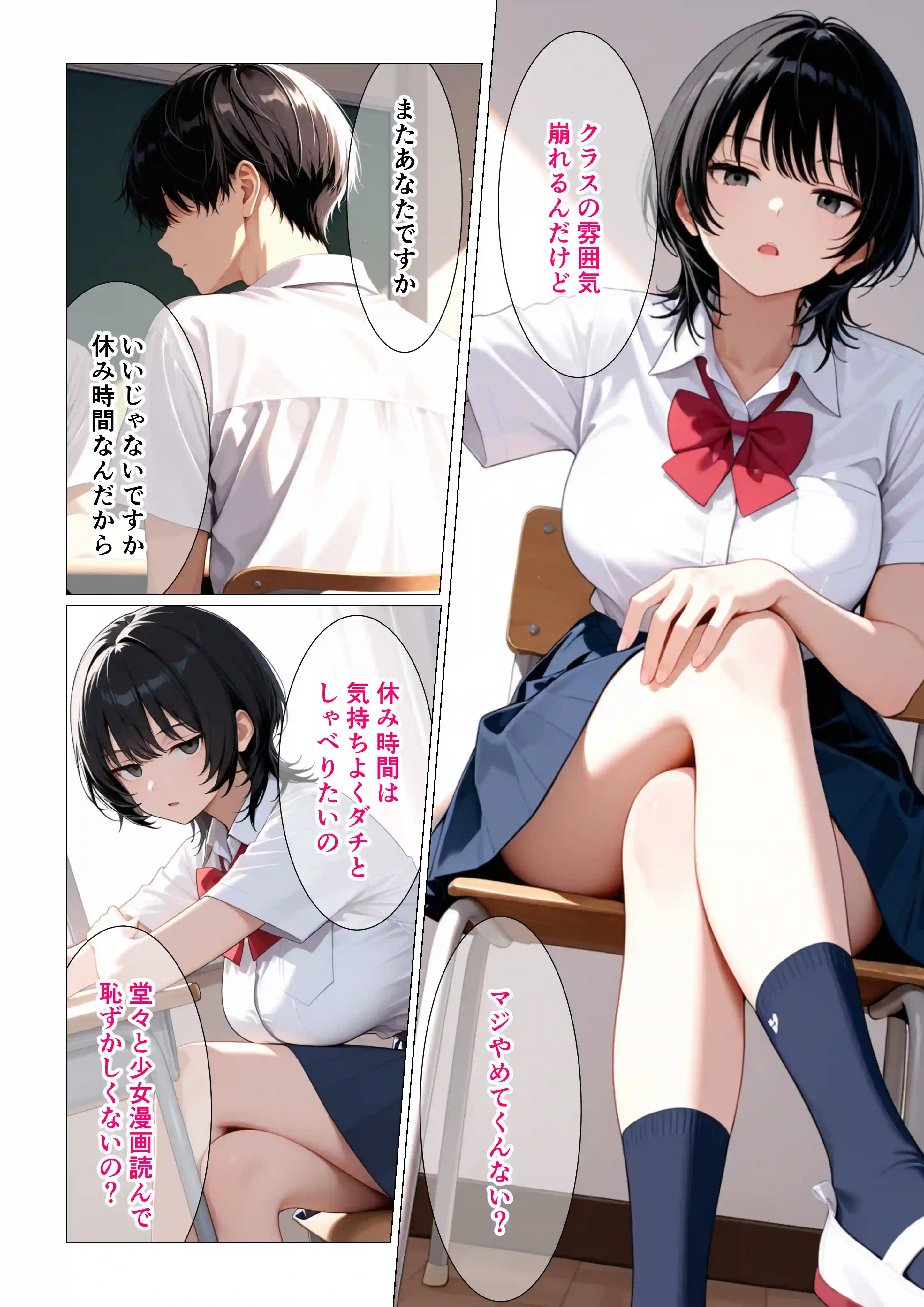 隠れオタクな一軍ギャルの秘密を受け入れたら、マンガの続きをセックスで実演する事になった - 006