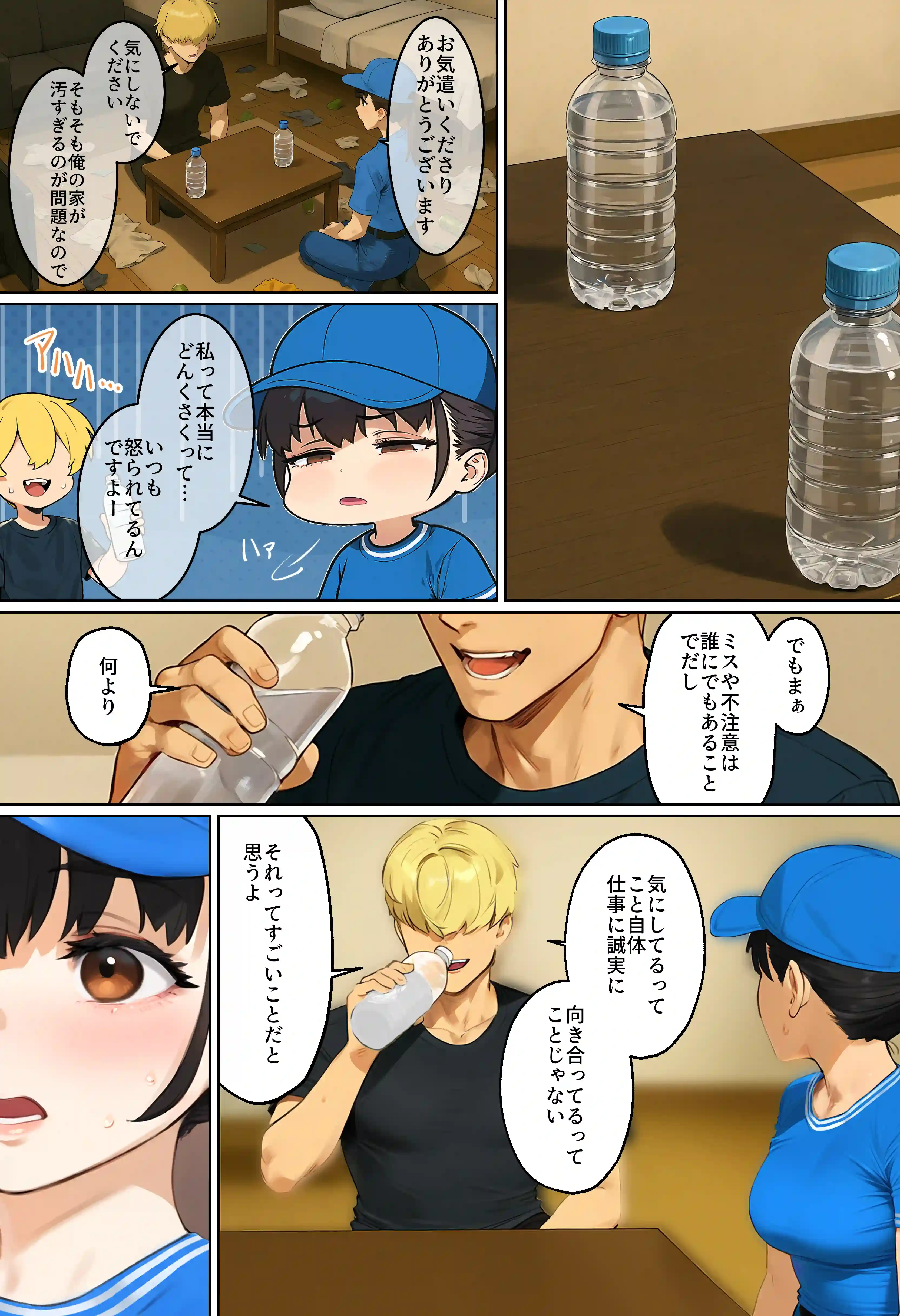 【実話】引っ越し見積もり中、新人ちゃん（22）のバキバキスマホにマチアプ通知！ヤリモク男子から「俺が」守らなきゃwww - 020