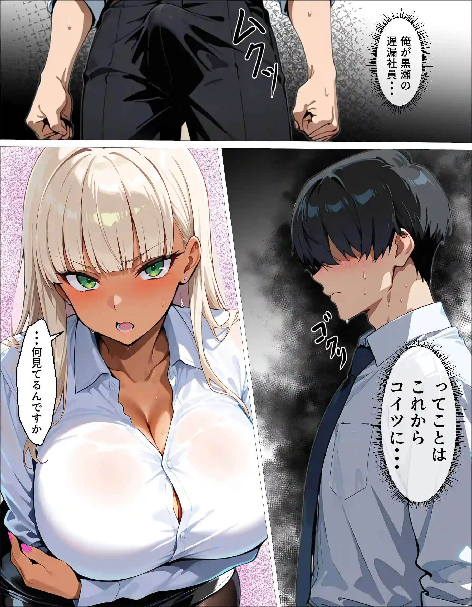 新卒の黒ギャルが「きも…」って言いながら搾精してくれる話 - 016