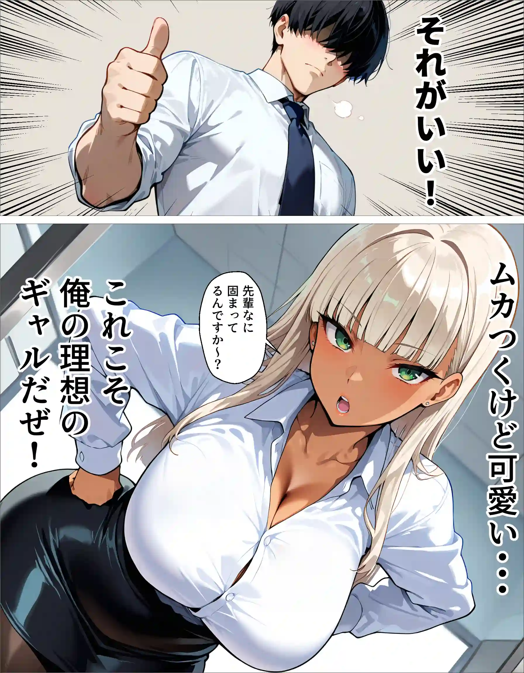 新卒の黒ギャルが「きも…」って言いながら搾精してくれる話 - 039
