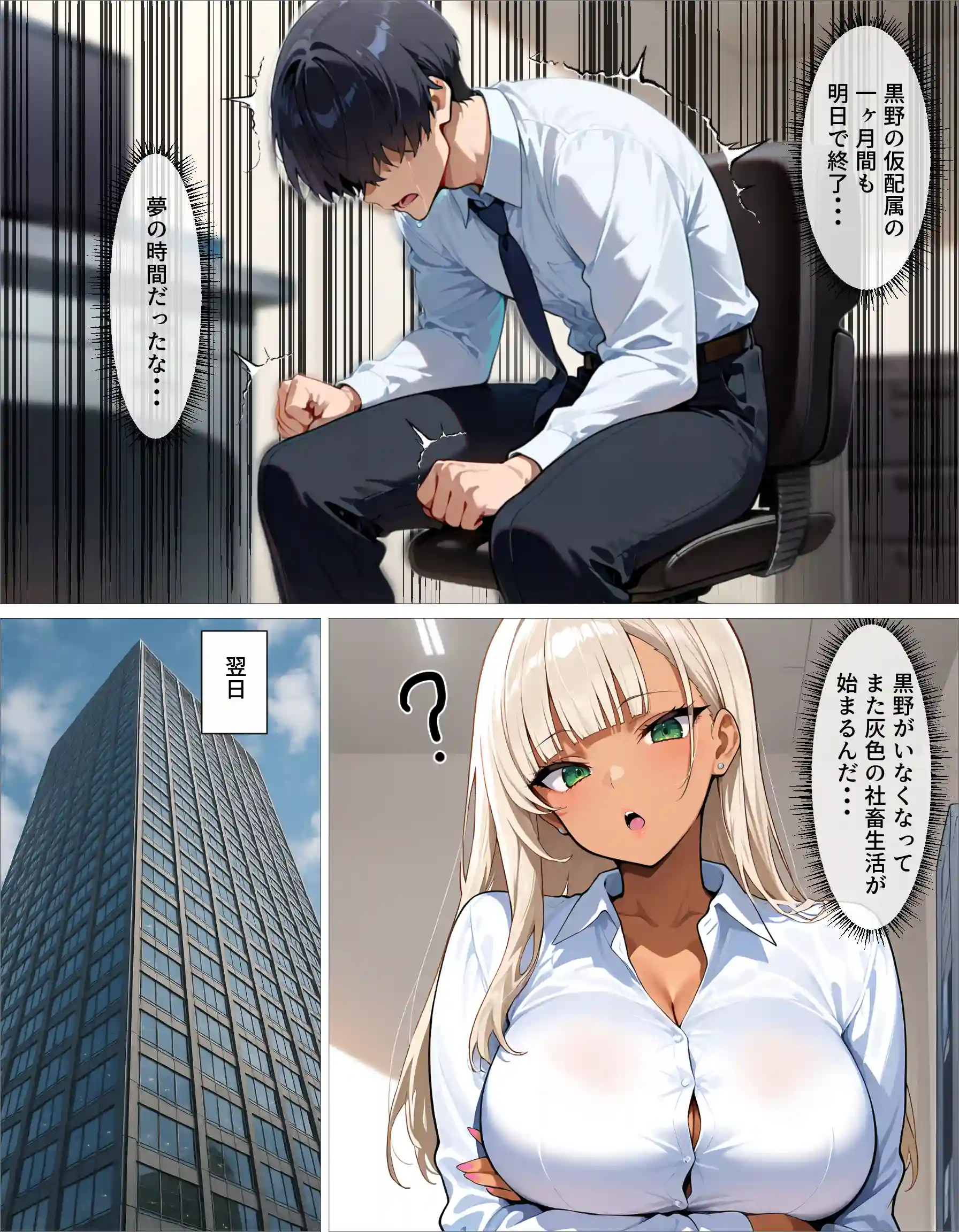 新卒の黒ギャルが「きも…」って言いながら搾精してくれる話 - 043