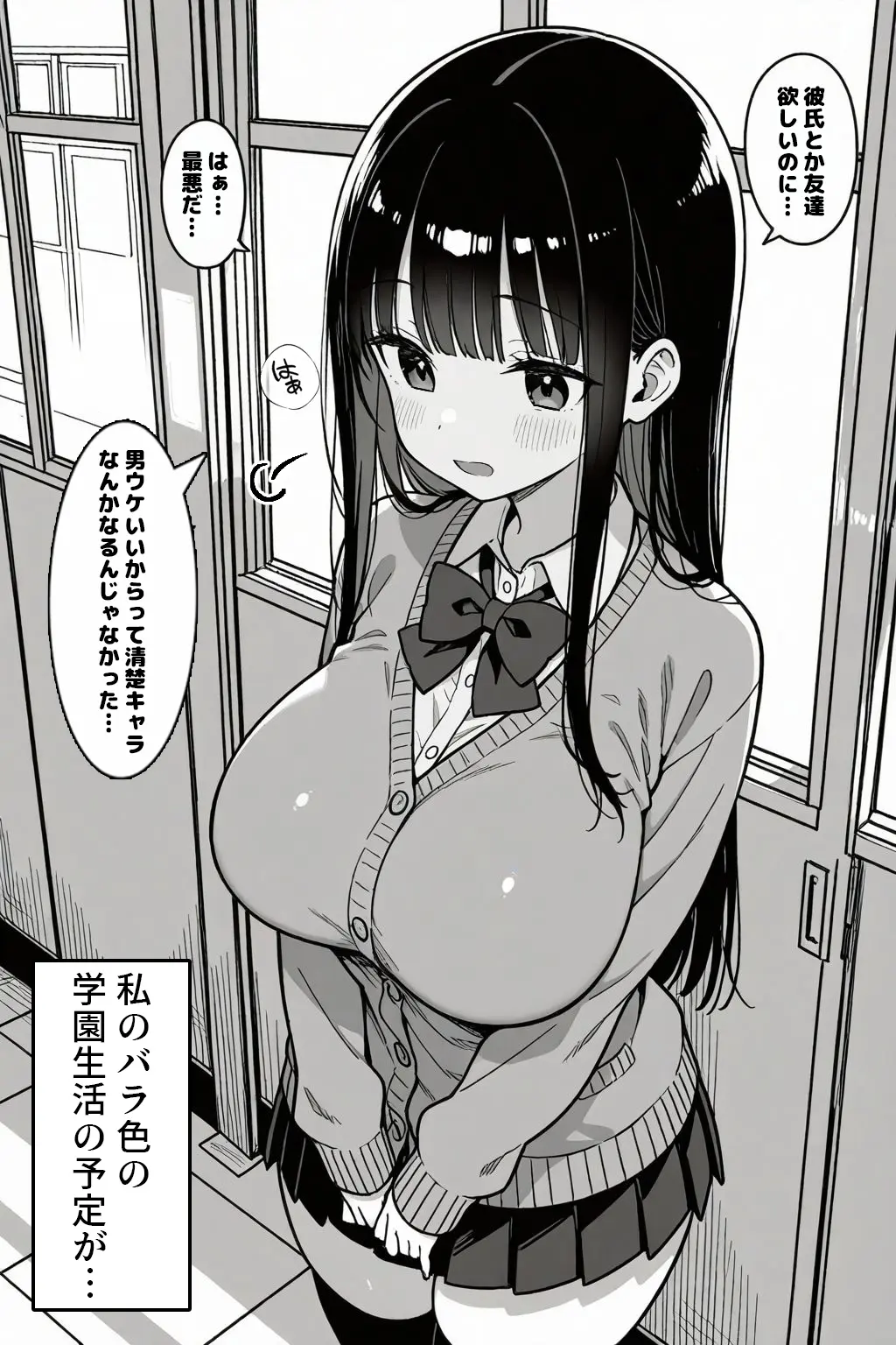 黒髪ロングで清楚なあの子が裏垢バレして専用肉オナホにされる話 - 008