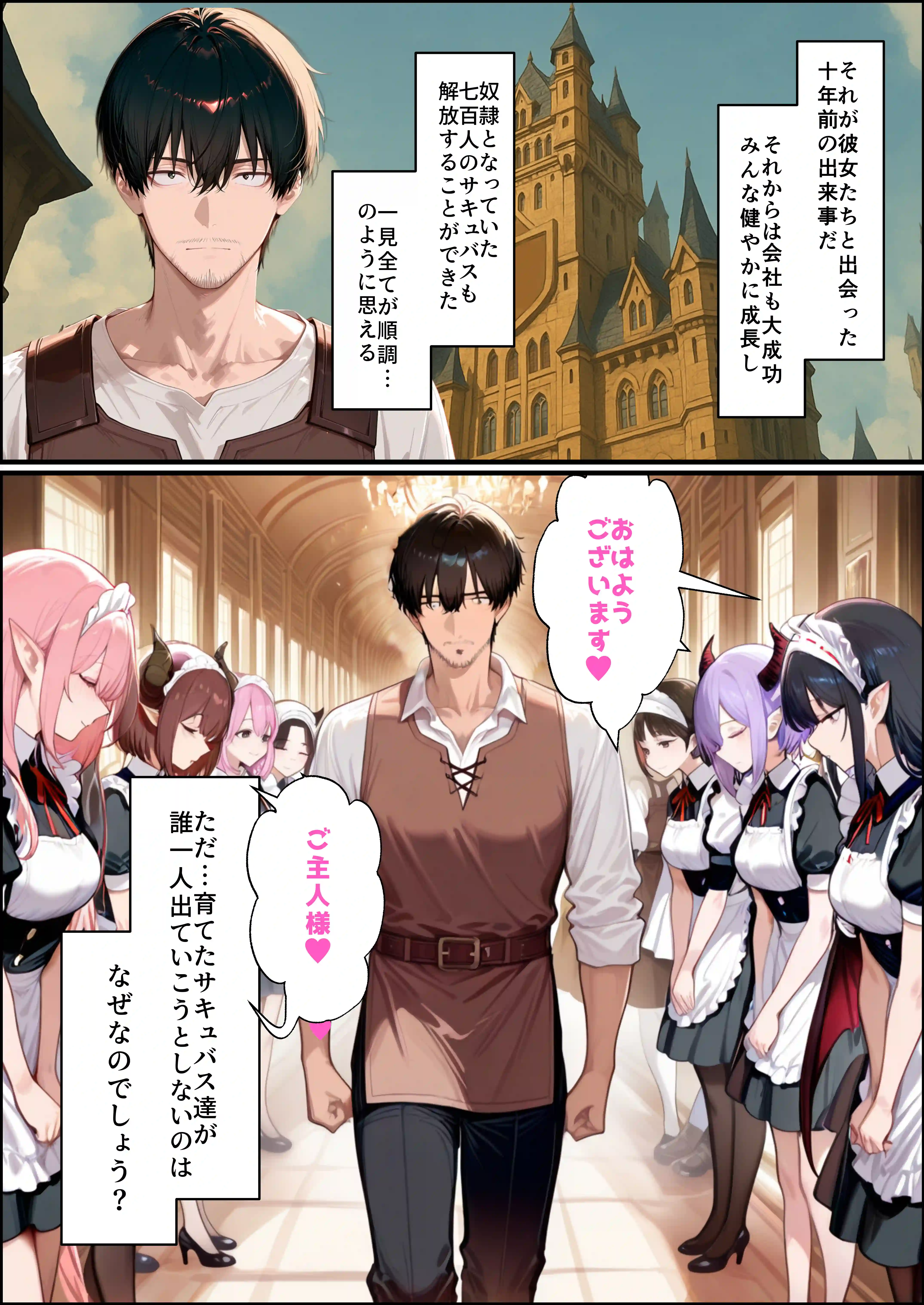 奴◯サキュバスを救って娘同然に育てたらヤンデレになって処女を捧げてきた - 031