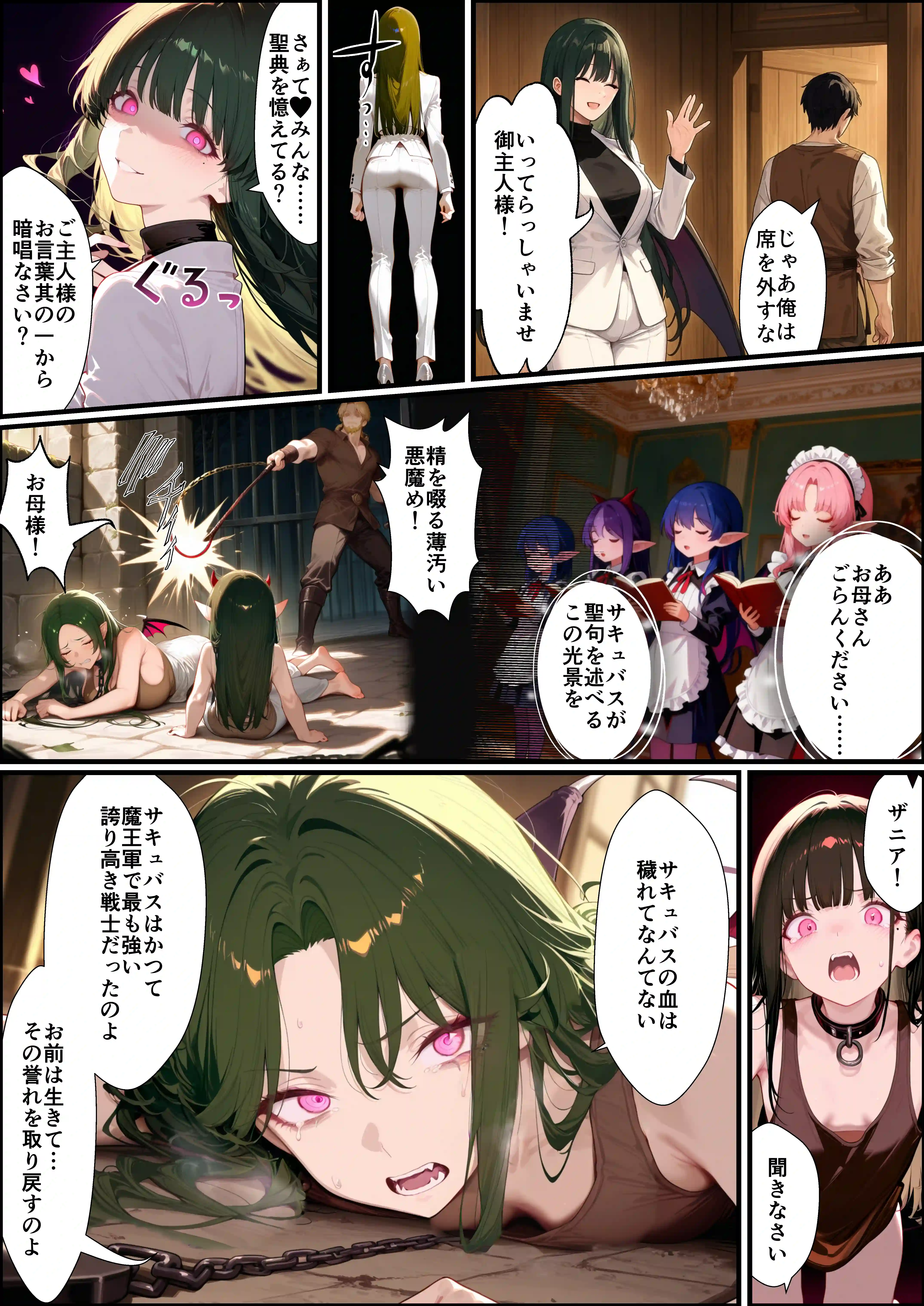 奴◯サキュバスを救って娘同然に育てたらヤンデレになって処女を捧げてきた - 035