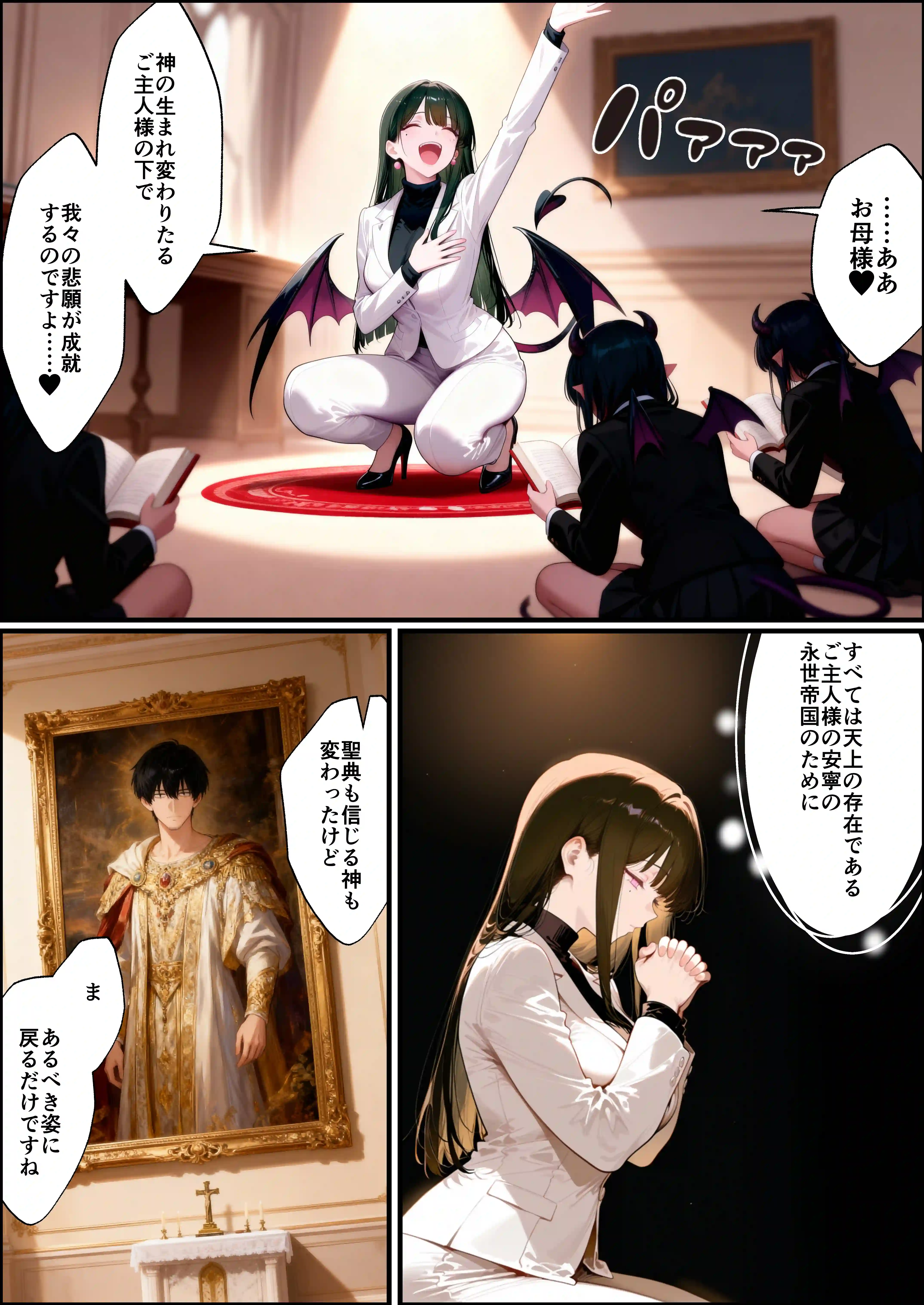 奴◯サキュバスを救って娘同然に育てたらヤンデレになって処女を捧げてきた - 036