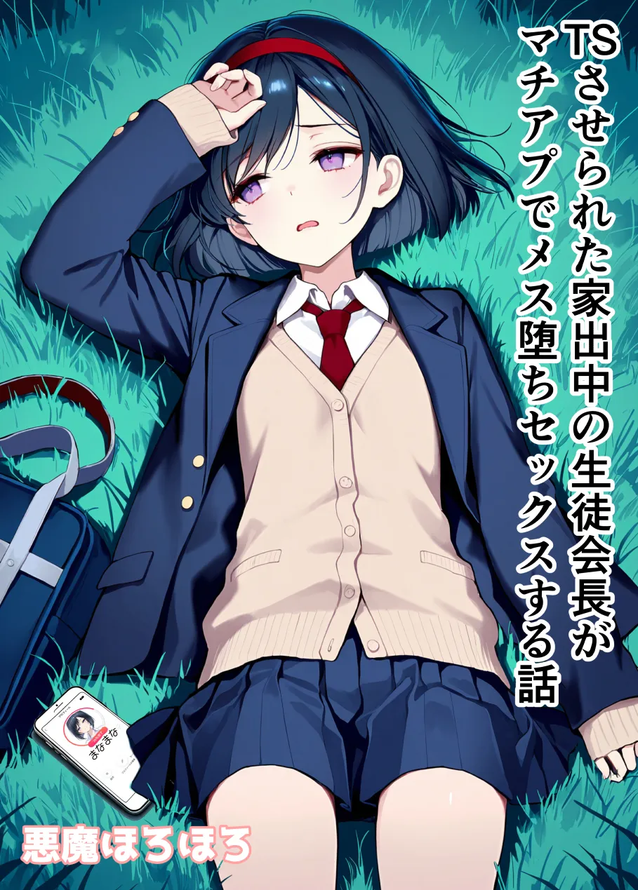 TSさせられた家出中の生徒会長がマチアプでメス堕ちセックスする話 - 003