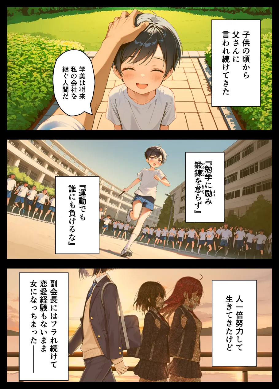 TSさせられた家出中の生徒会長がマチアプでメス堕ちセックスする話 - 047