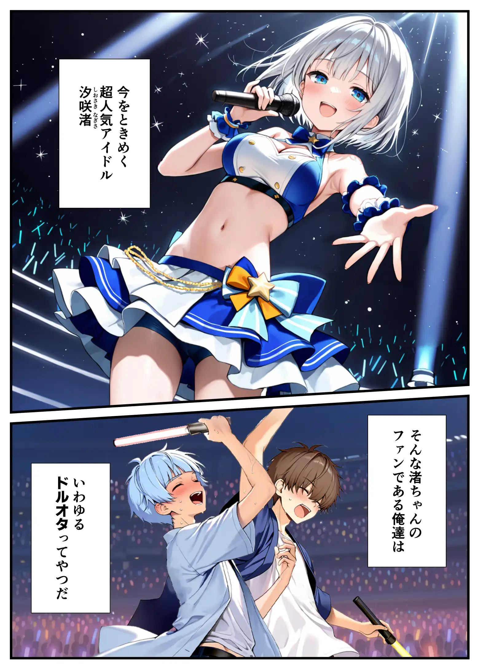 陰キャでドルオタな俺が人気アイドルそっくりに女体化して本人と3 Pすることになった - 004