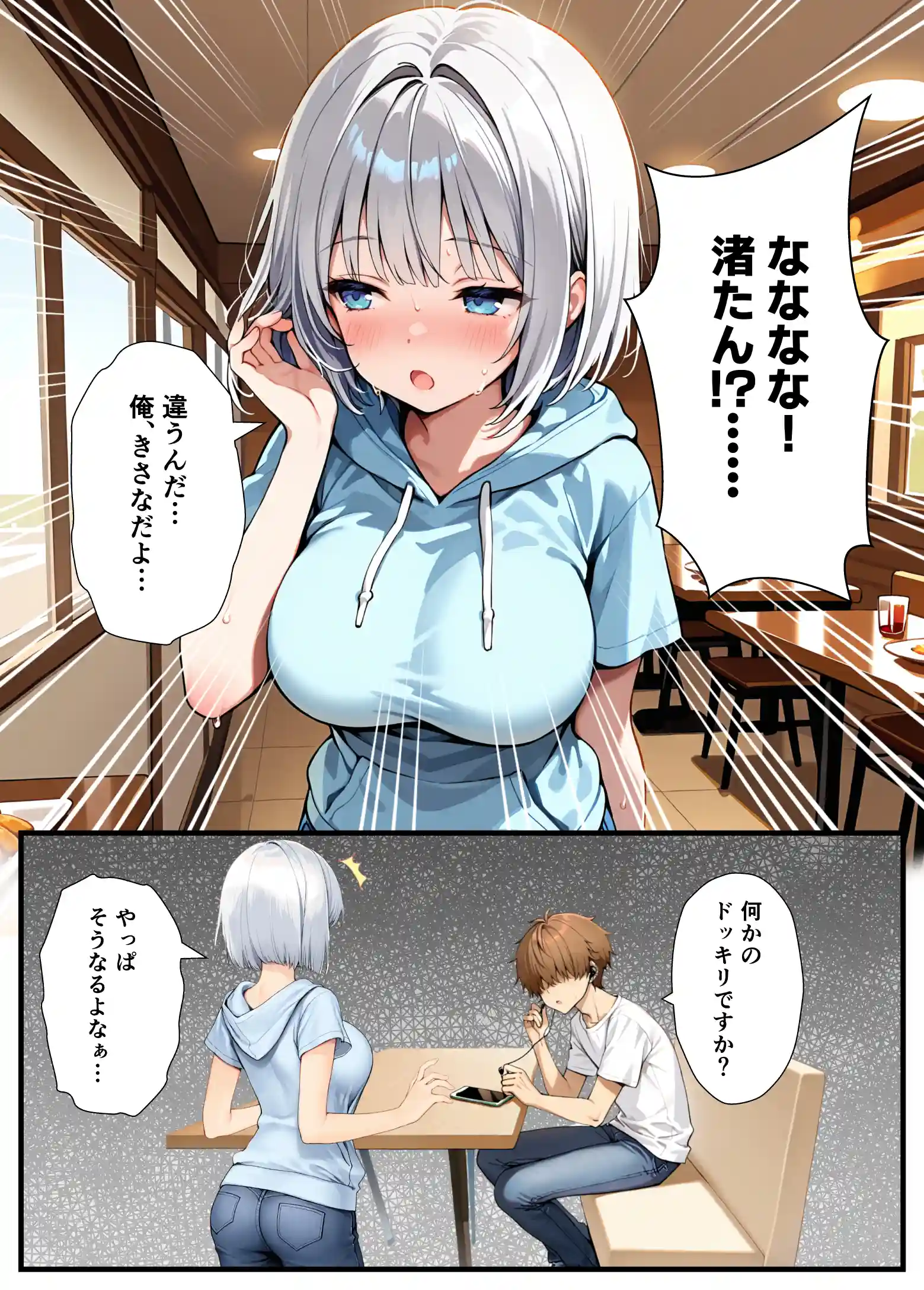 陰キャでドルオタな俺が人気アイドルそっくりに女体化して本人と3 Pすることになった - 015