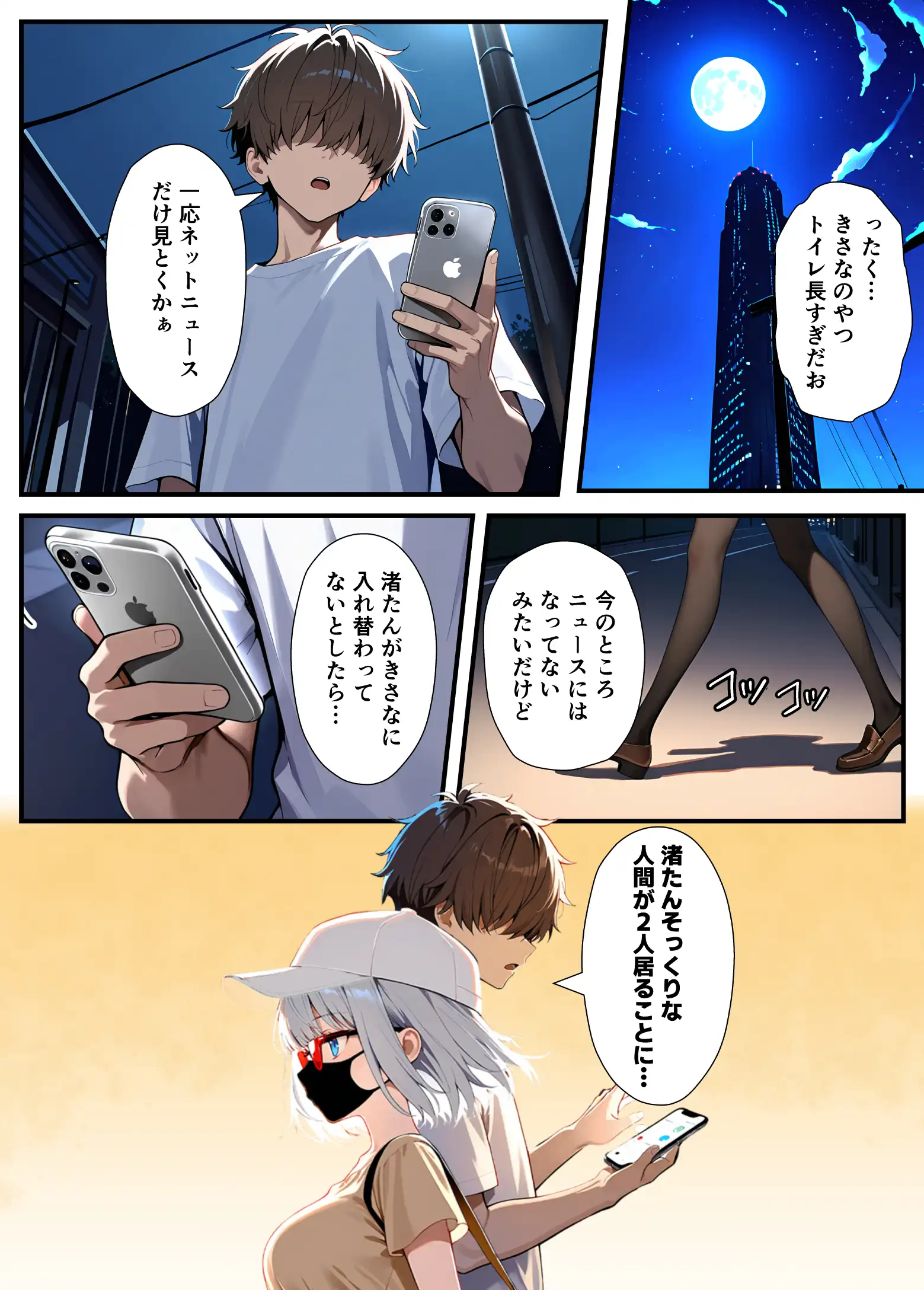 陰キャでドルオタな俺が人気アイドルそっくりに女体化して本人と3 Pすることになった - 065