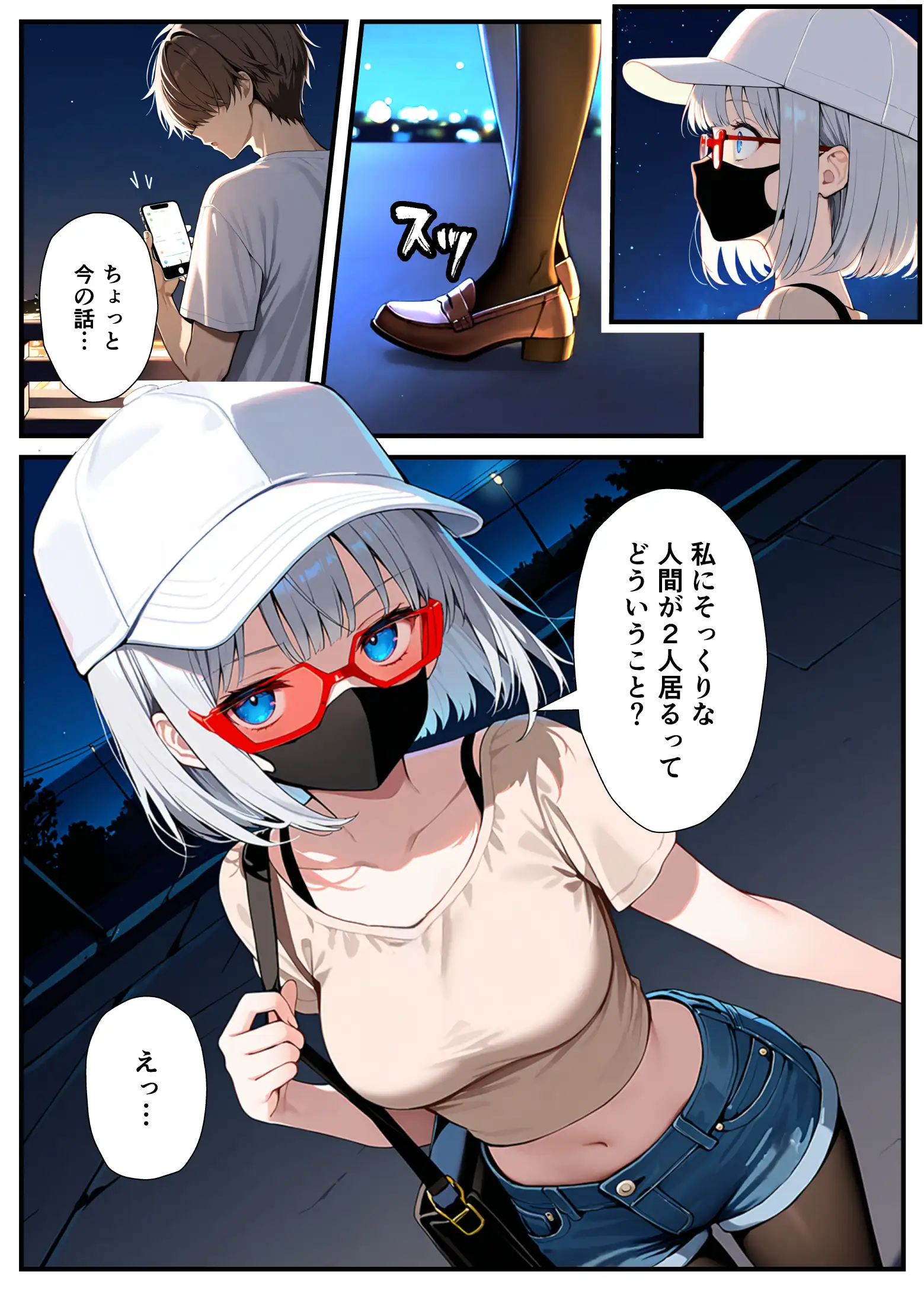 陰キャでドルオタな俺が人気アイドルそっくりに女体化して本人と3 Pすることになった - 066