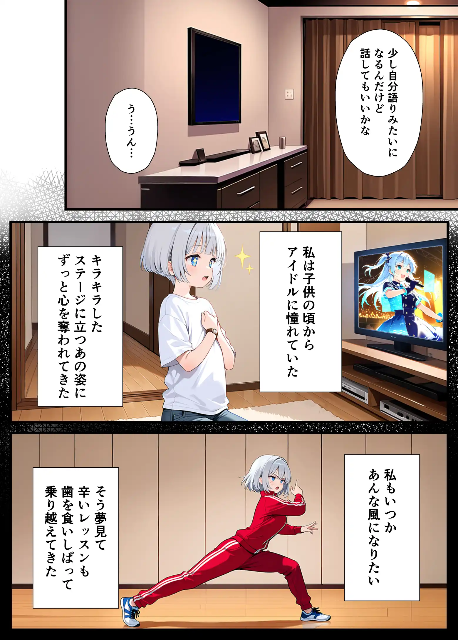 陰キャでドルオタな俺が人気アイドルそっくりに女体化して本人と3 Pすることになった - 082