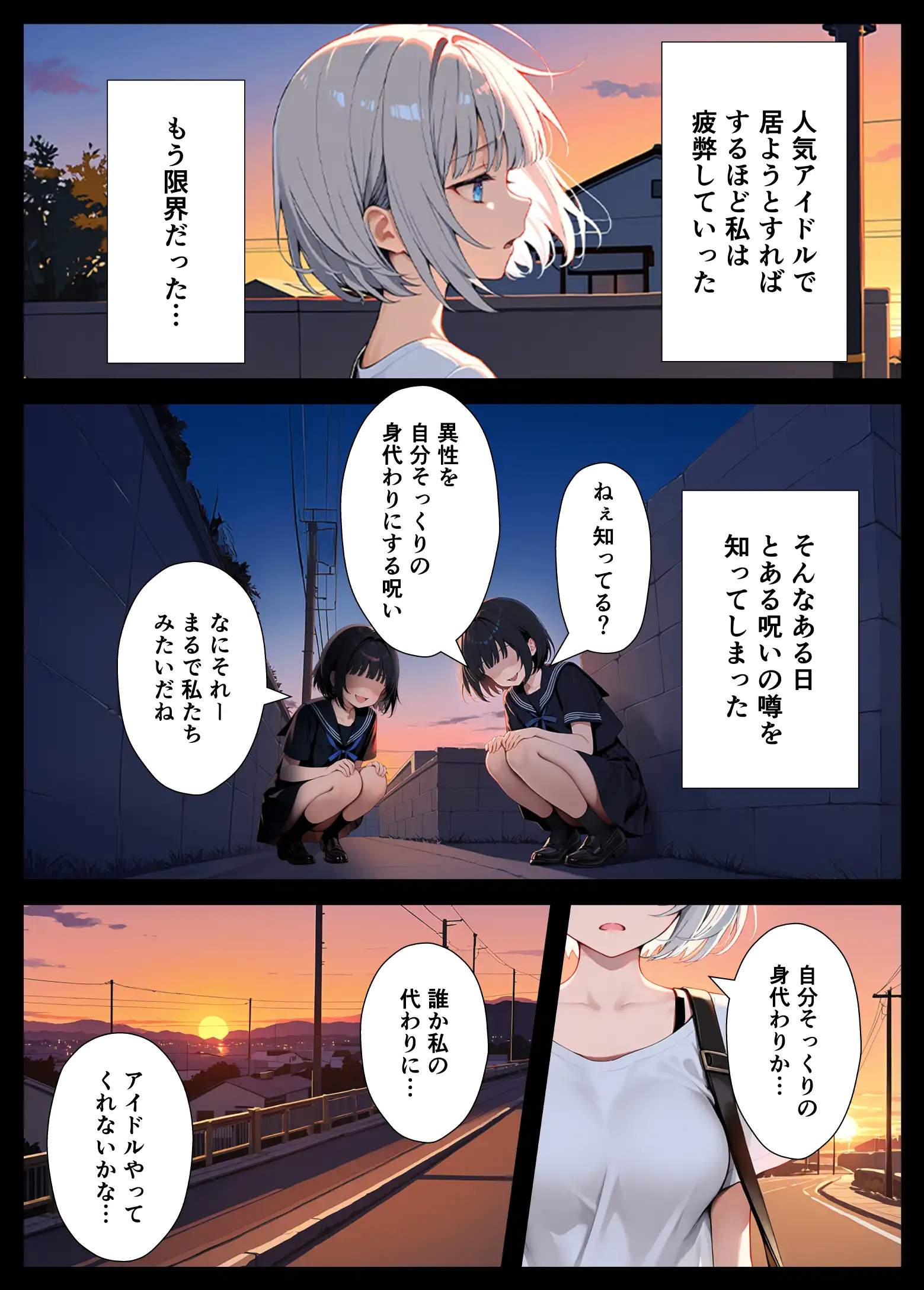 陰キャでドルオタな俺が人気アイドルそっくりに女体化して本人と3 Pすることになった - 086