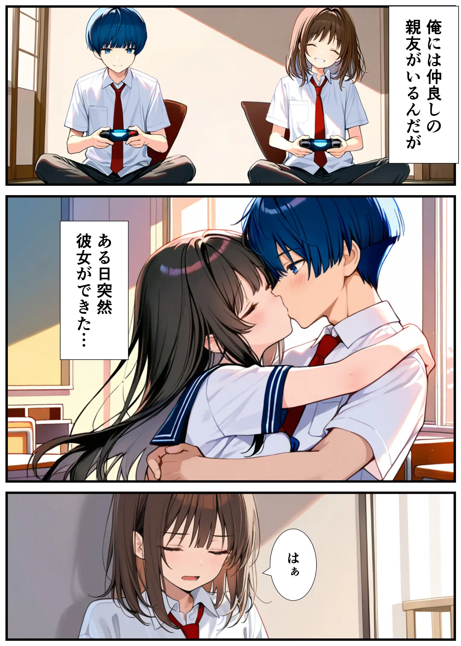 女体化したので大好きだった親友を寝取った話 - 004