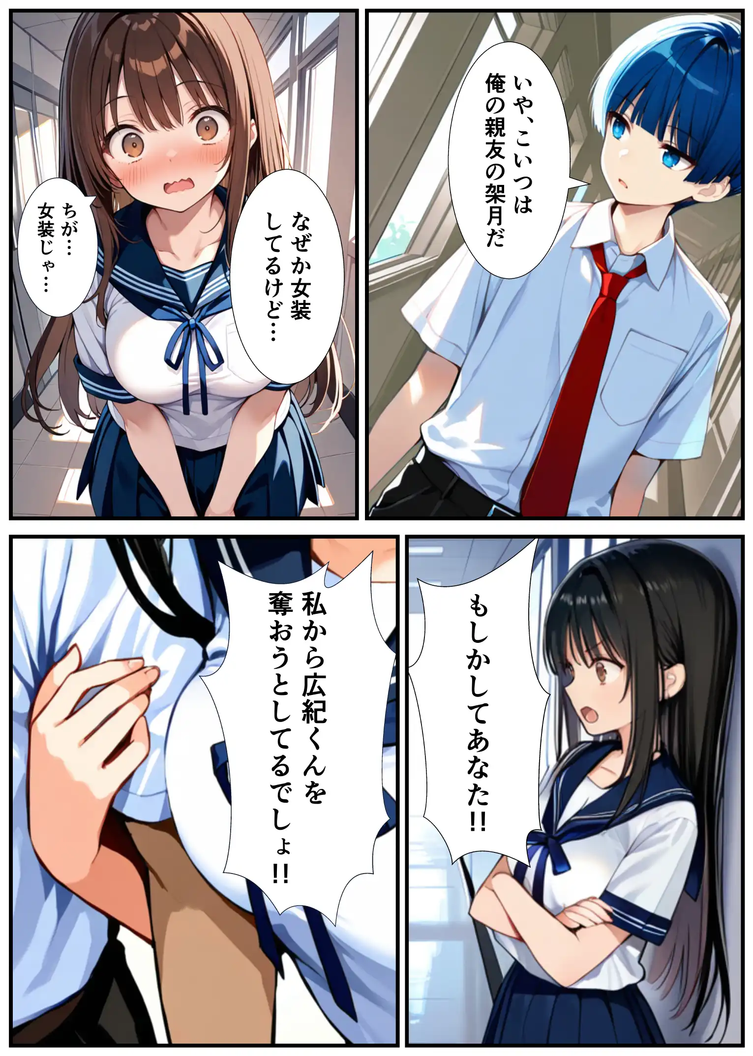 女体化したので大好きだった親友を寝取った話 - 023