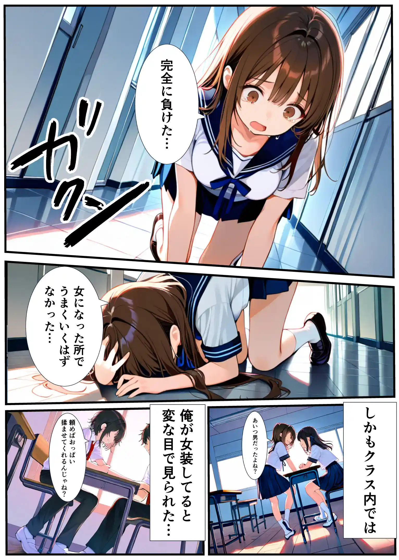 女体化したので大好きだった親友を寝取った話 - 025