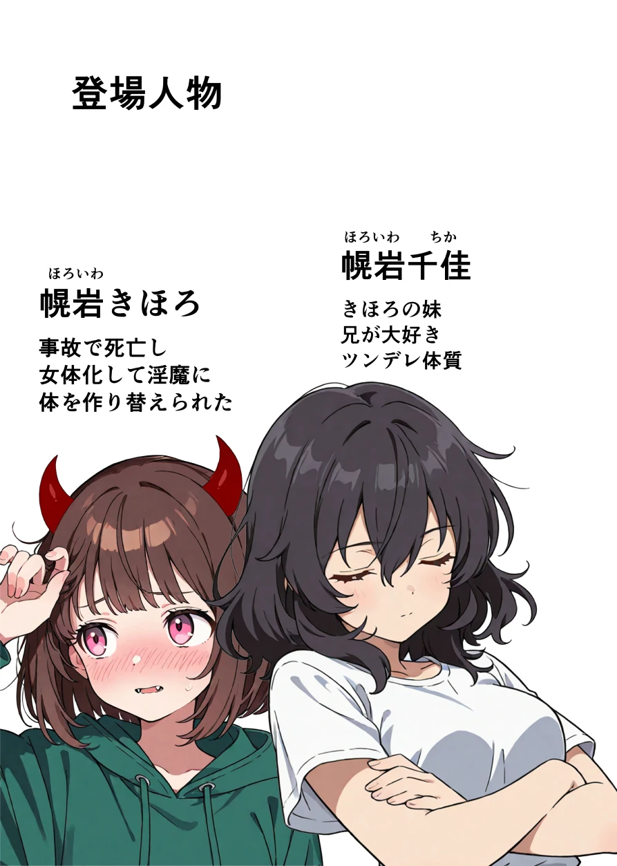 突然淫魔に女体化したおれがブラコン妹にメス堕ちさせられる話 - 005