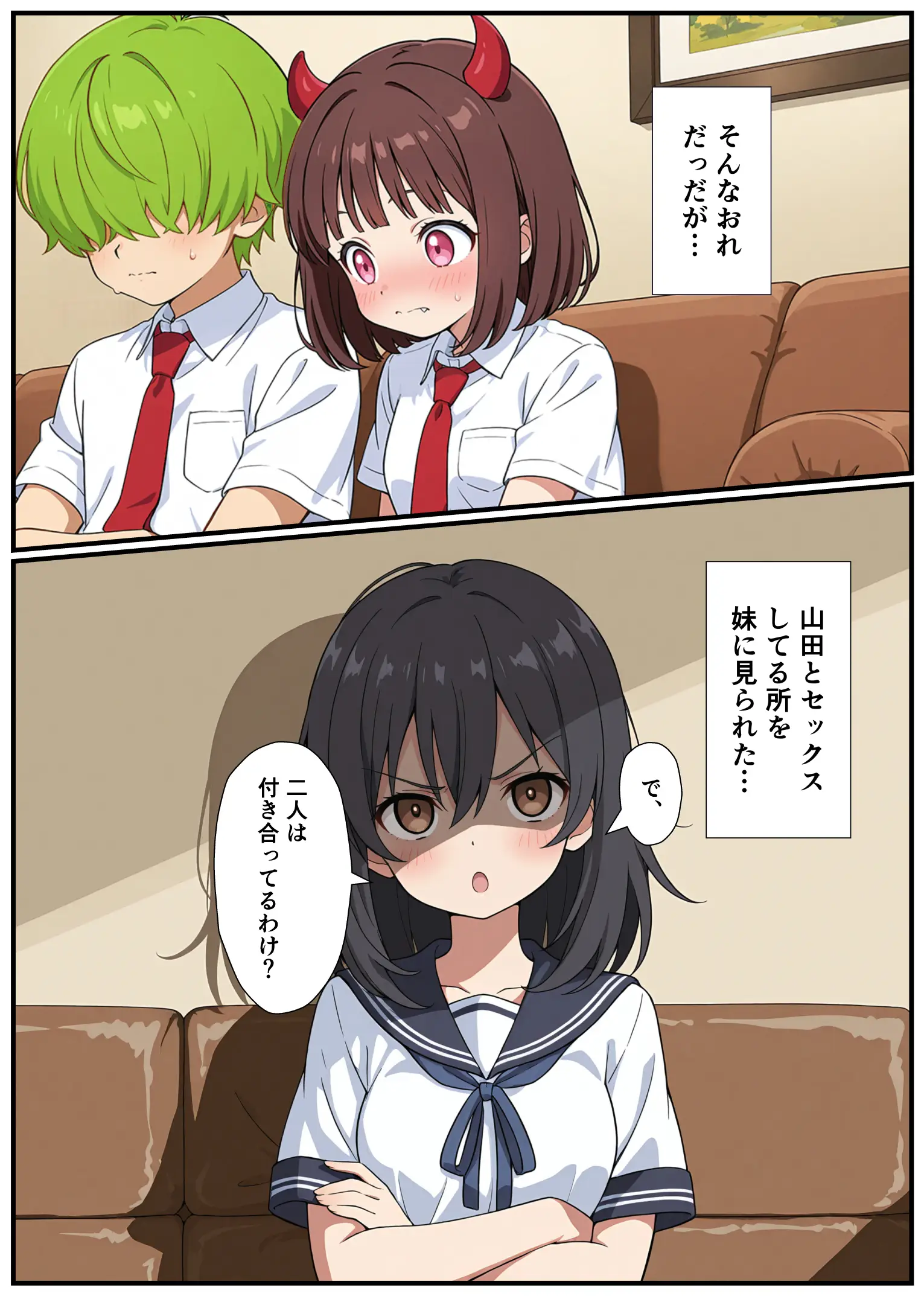 突然淫魔に女体化したおれがブラコン妹にメス堕ちさせられる話 - 009