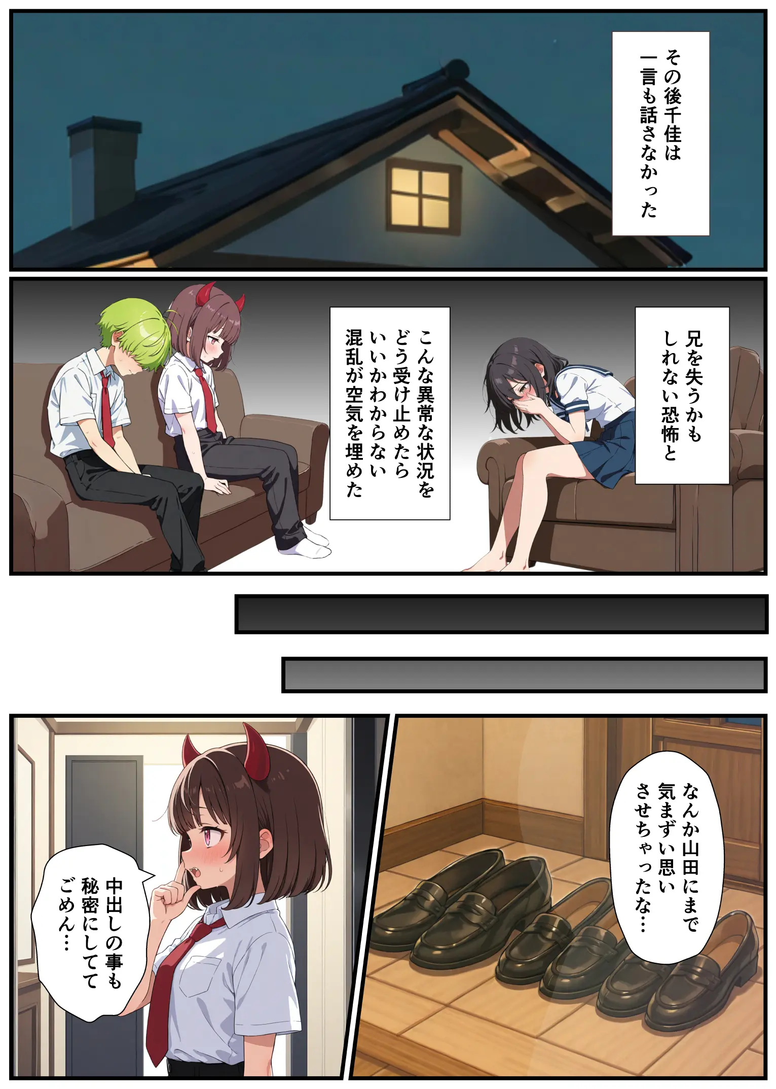 突然淫魔に女体化したおれがブラコン妹にメス堕ちさせられる話 - 015