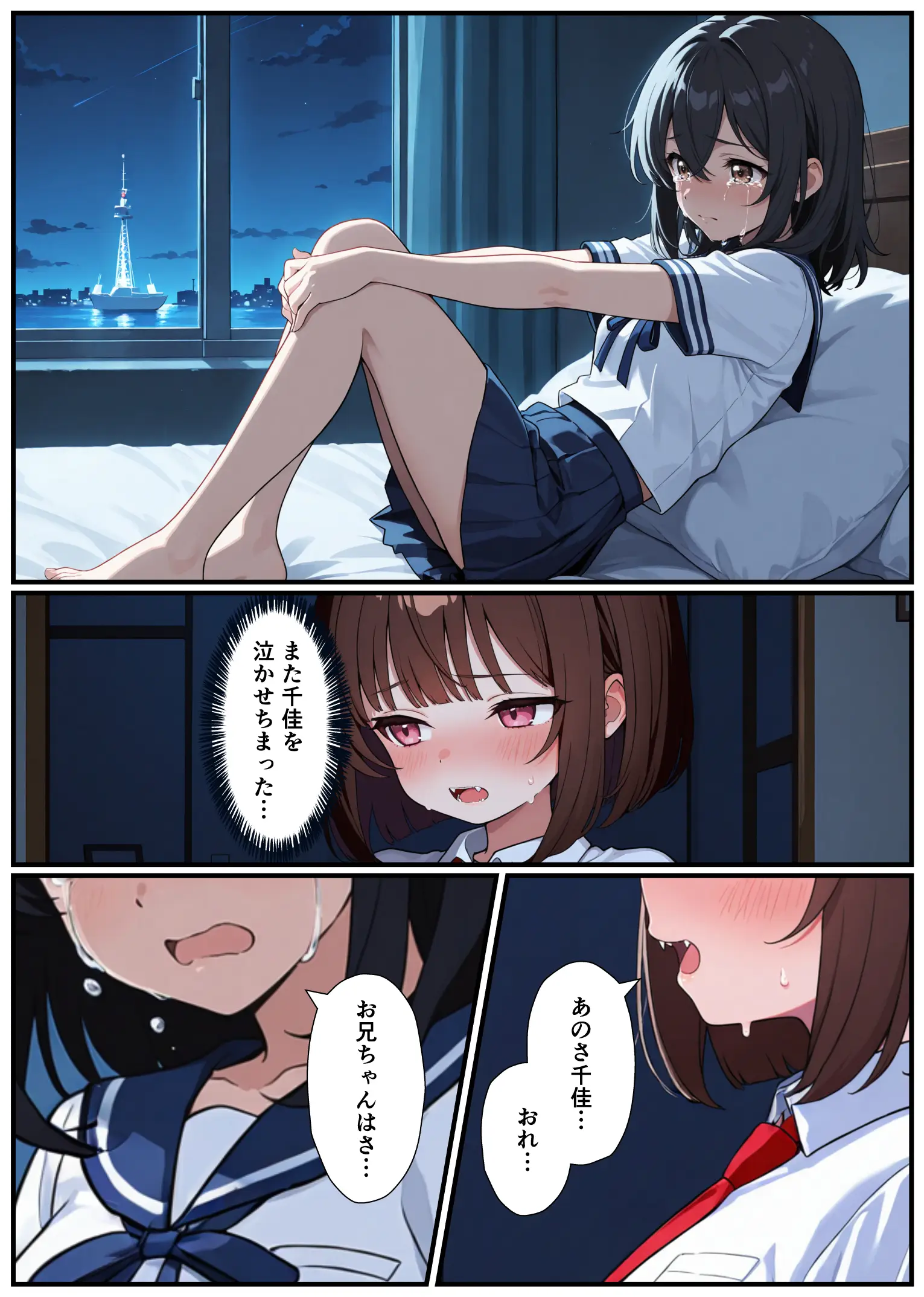 突然淫魔に女体化したおれがブラコン妹にメス堕ちさせられる話 - 018