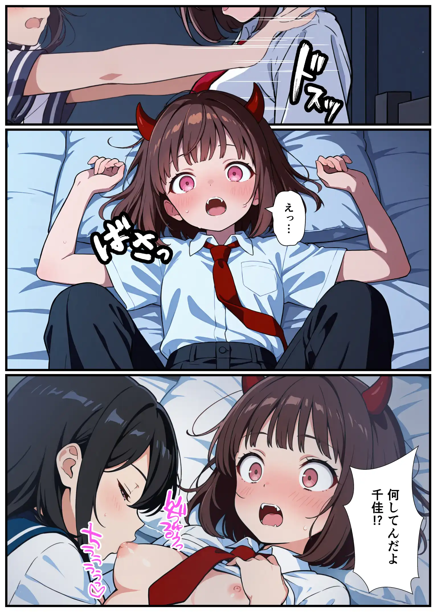 突然淫魔に女体化したおれがブラコン妹にメス堕ちさせられる話 - 022