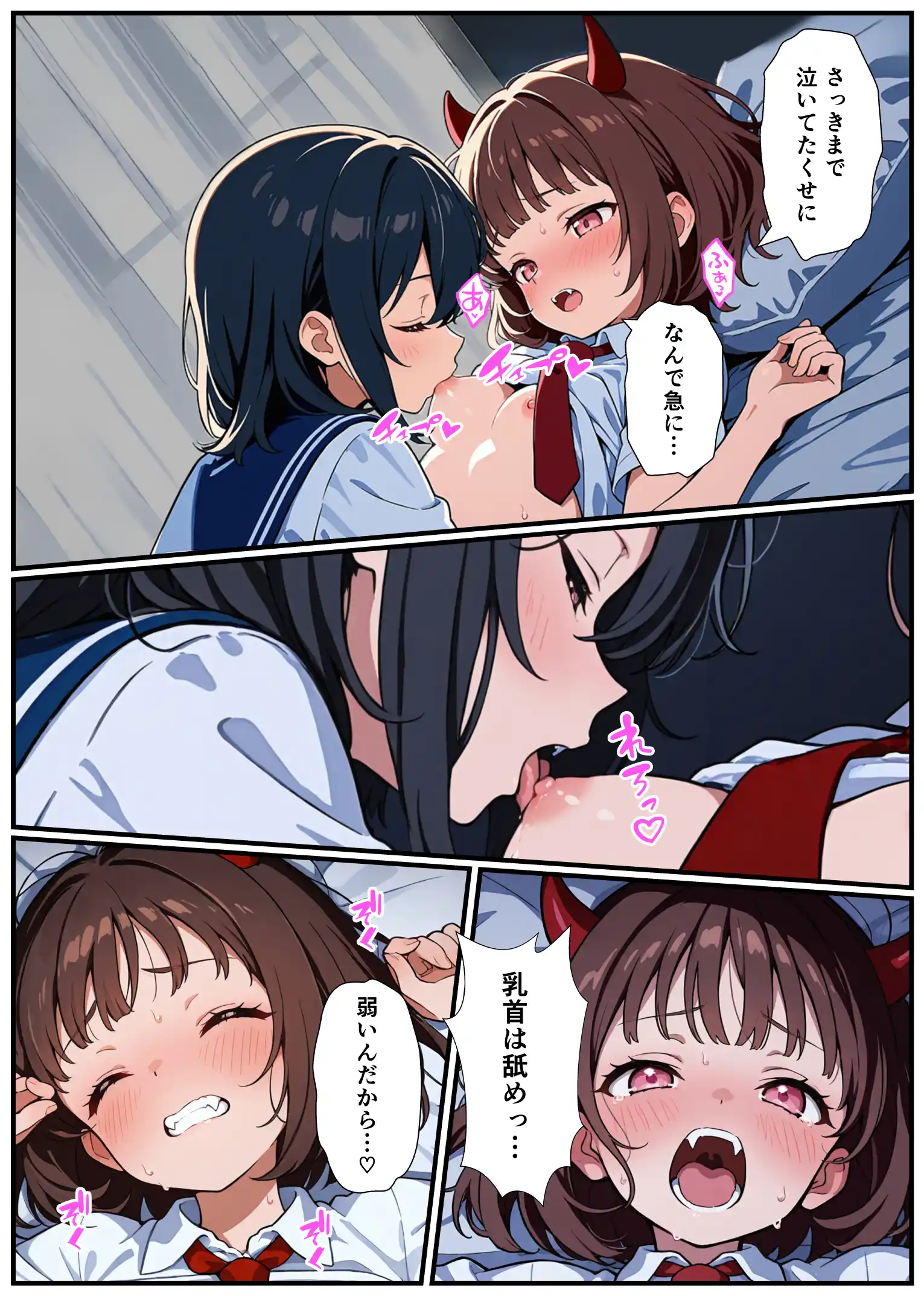 突然淫魔に女体化したおれがブラコン妹にメス堕ちさせられる話 - 023