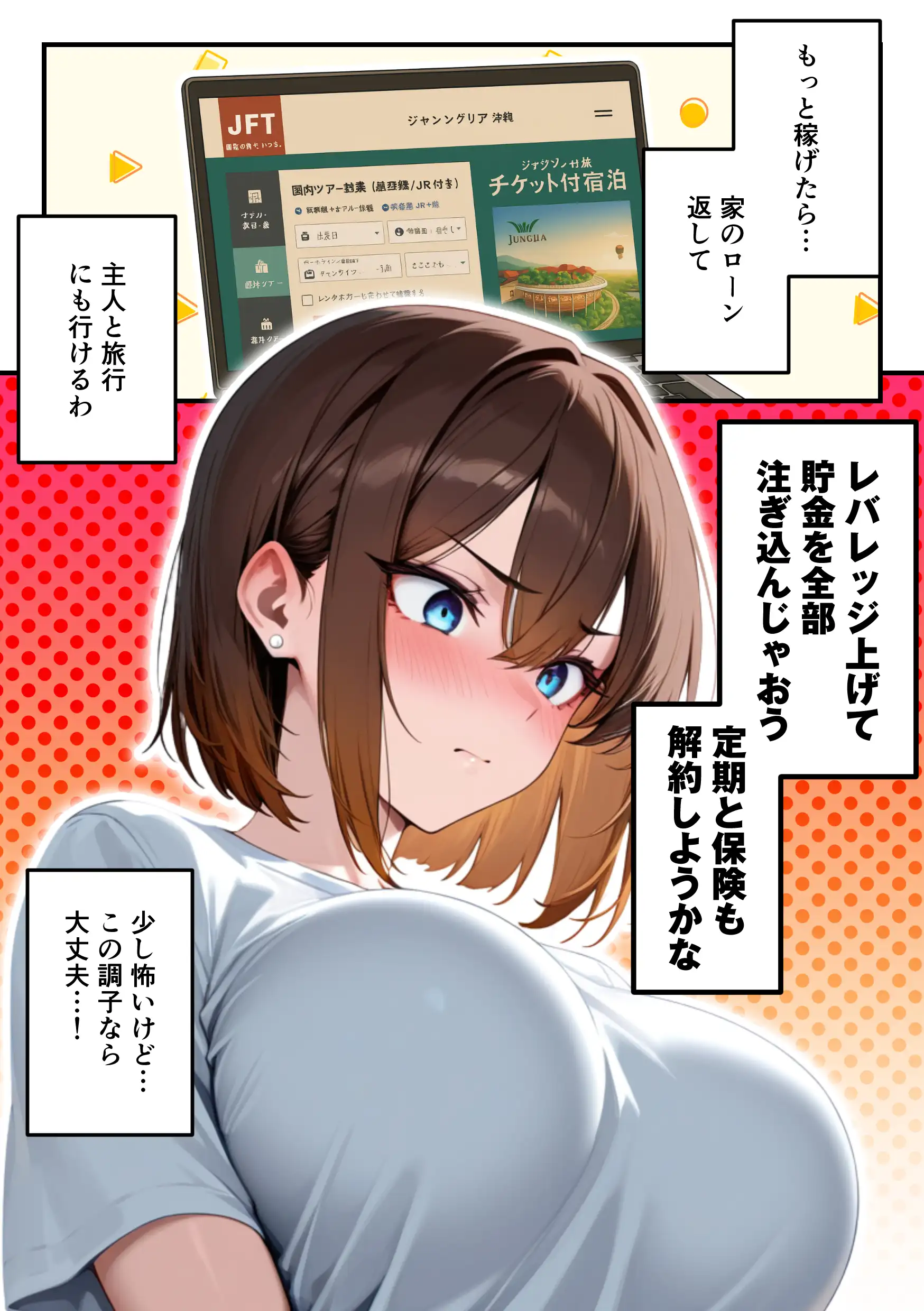 【人妻デリヘルNTR】デリヘル呼んだら先輩の妻が来た〜FXにハマった貞淑妻が堕ちるまで〜 - 008