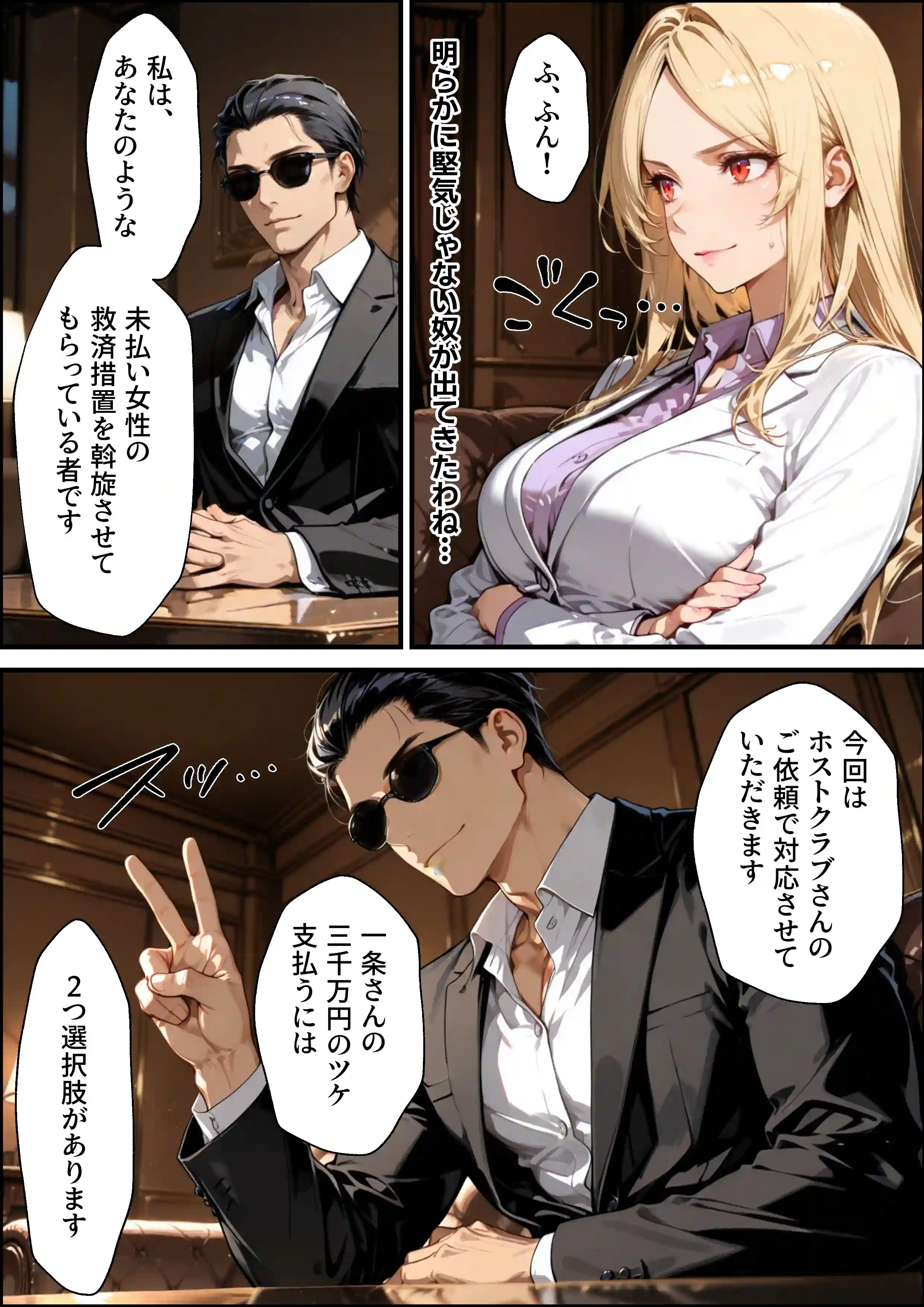 ホス狂い女社長、おち〇ぽ100本抜かないと出られない部屋、全員抜くまで帰れません！ - 014