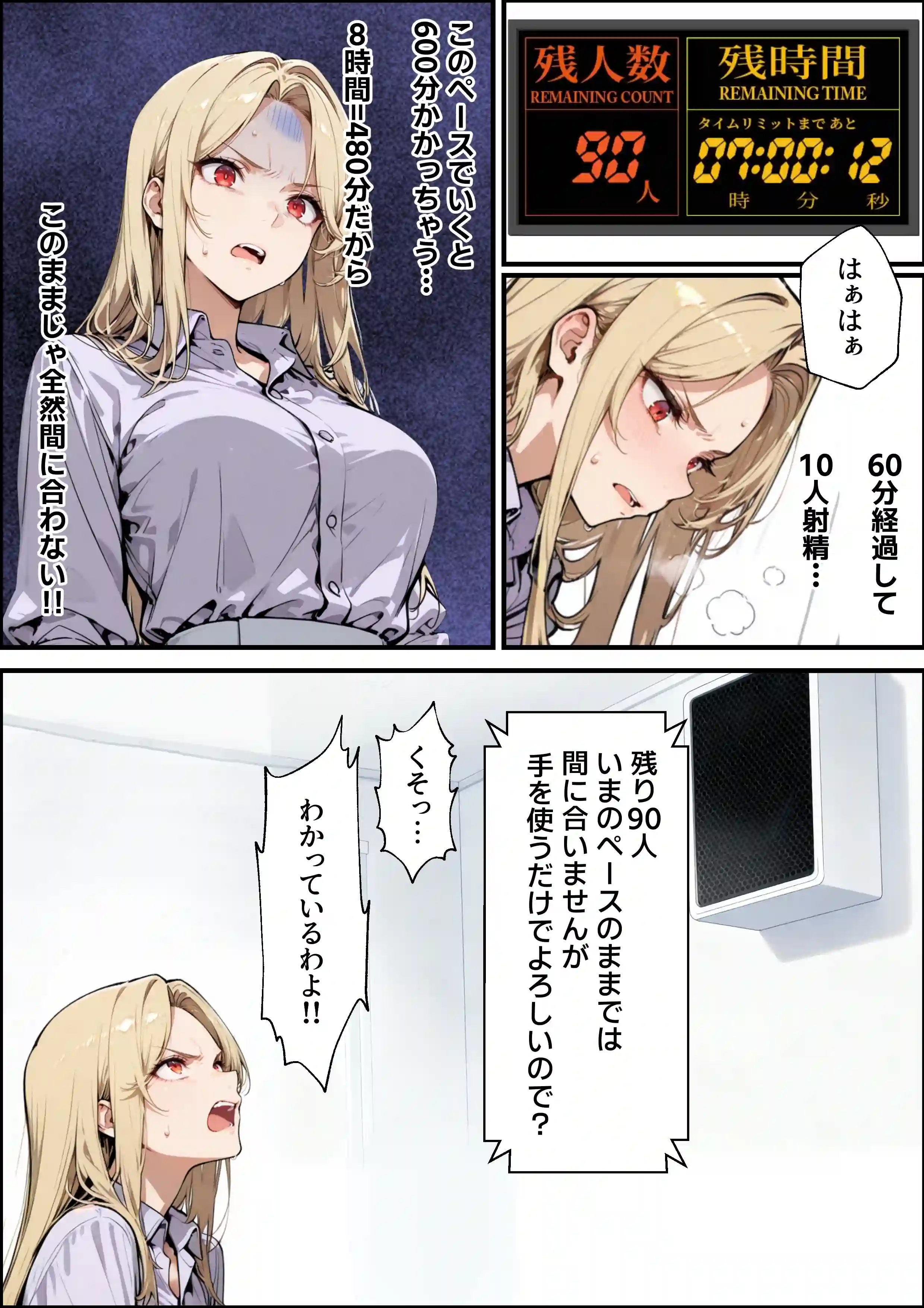 ホス狂い女社長、おち〇ぽ100本抜かないと出られない部屋、全員抜くまで帰れません！ - 028