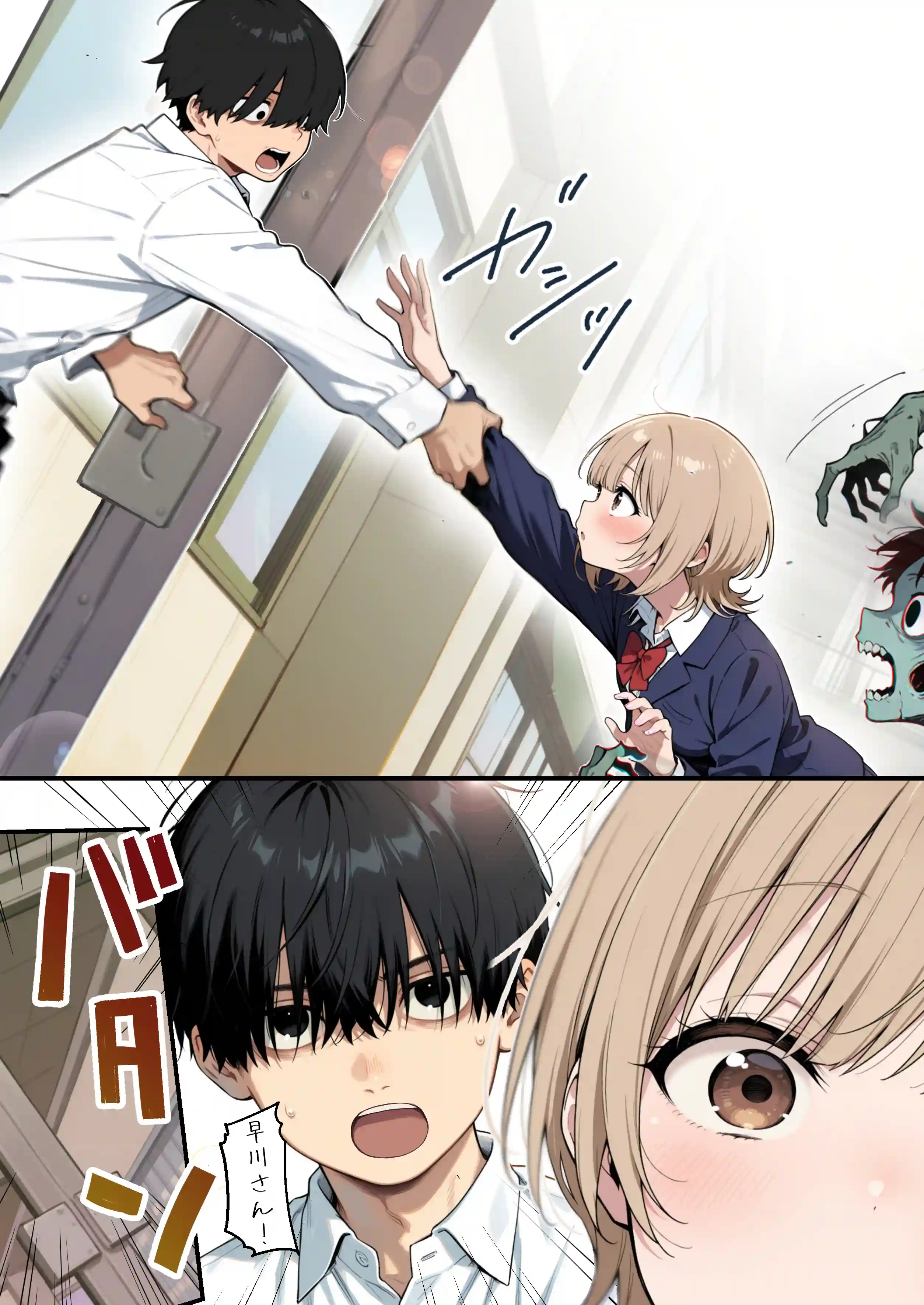 ゾンビに支配された学園で冴えない童貞のオタク君が少女たちの救世主になる話 - 009