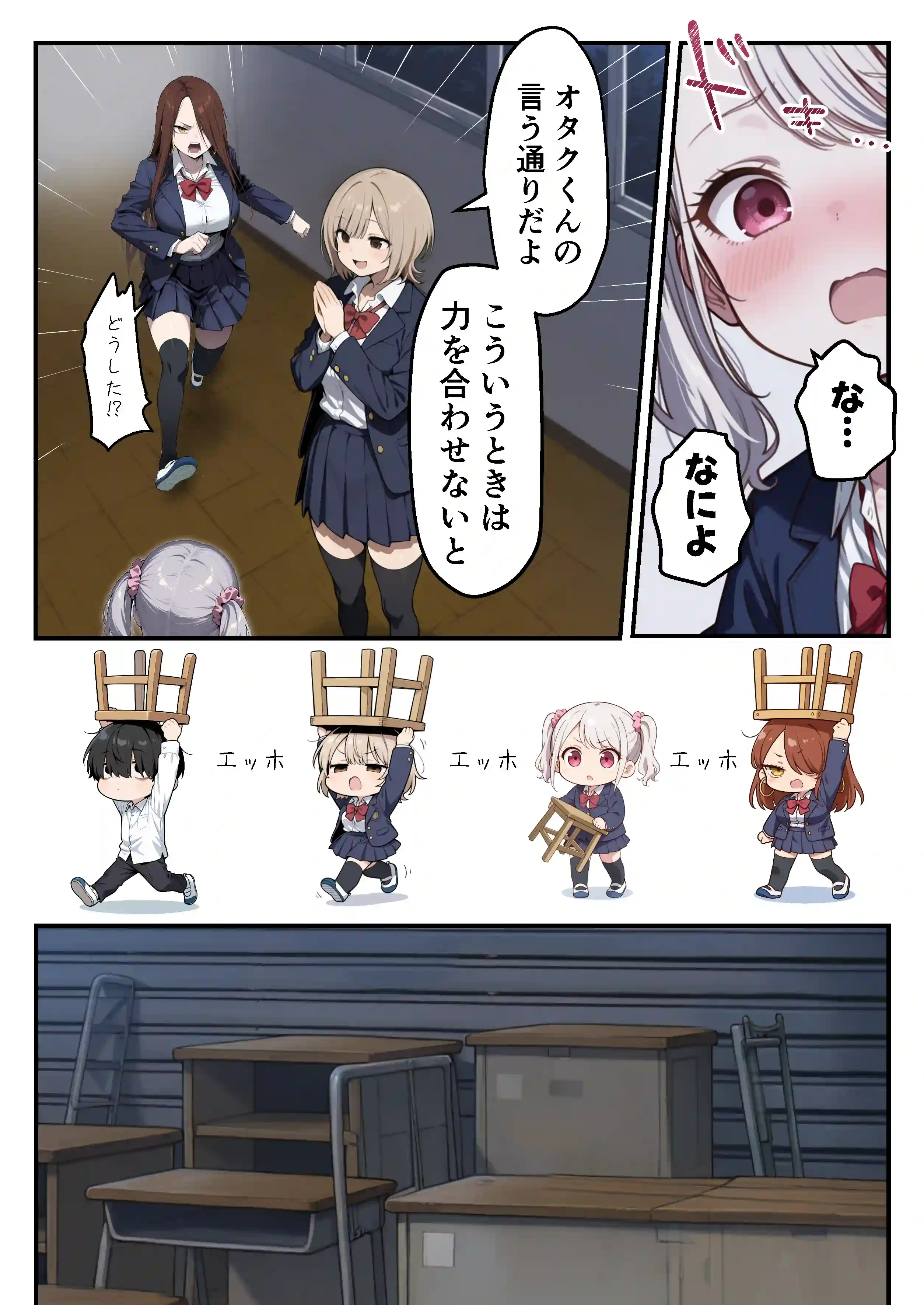 ゾンビに支配された学園で冴えない童貞のオタク君が少女たちの救世主になる話 - 031