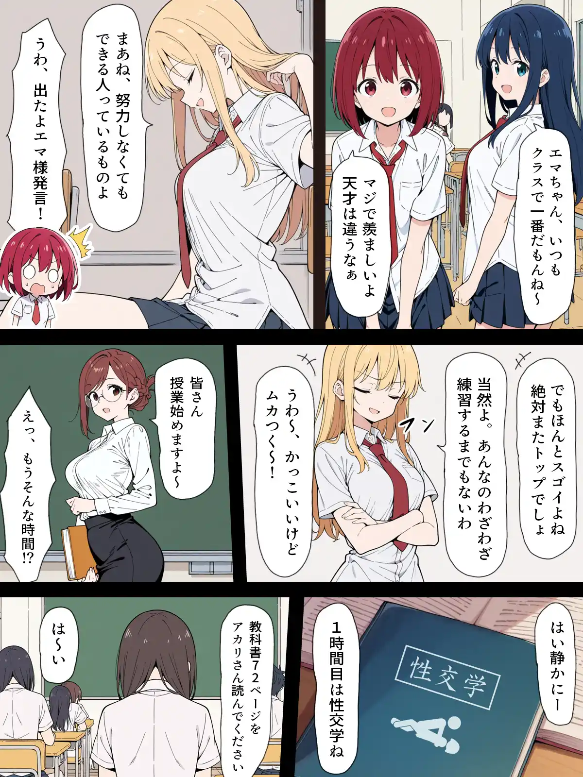 陰キャ転校生はセックス最強 - クラス代表の座を奪われた私 - - 003