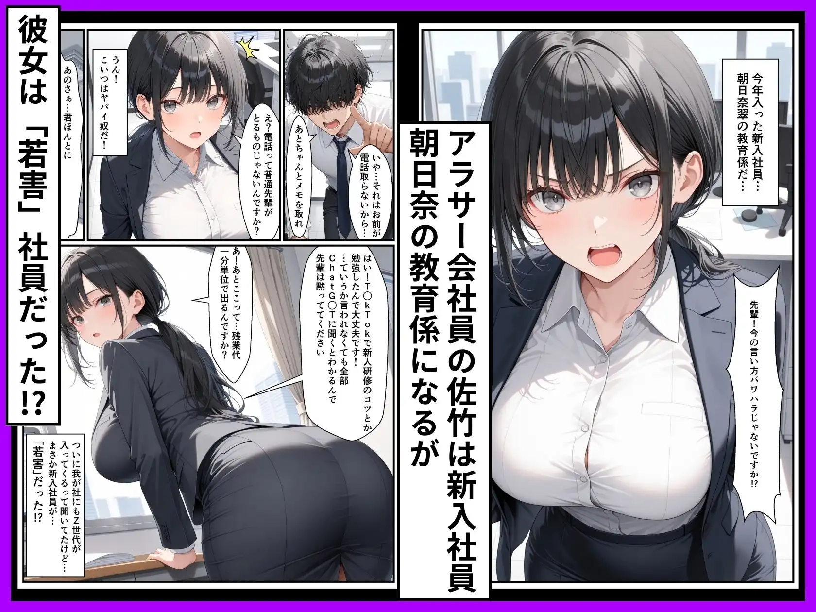 Z世代25卒新入社員の後輩ちゃんが若害なので性処理課に異動させたったwww - 002