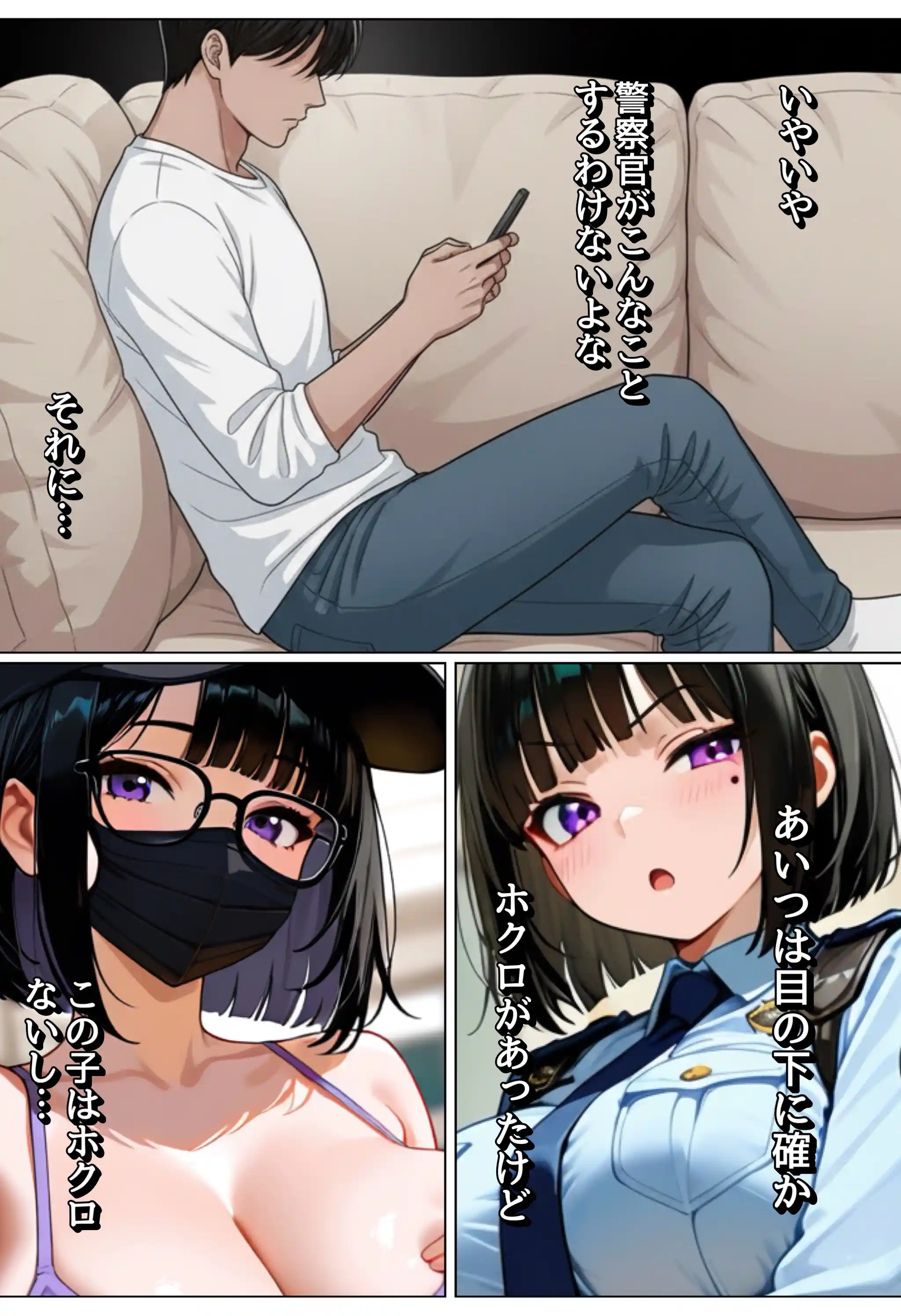 強気な裏アカ警察官、潮だくセックスで二か月後に分からされる話 - 031