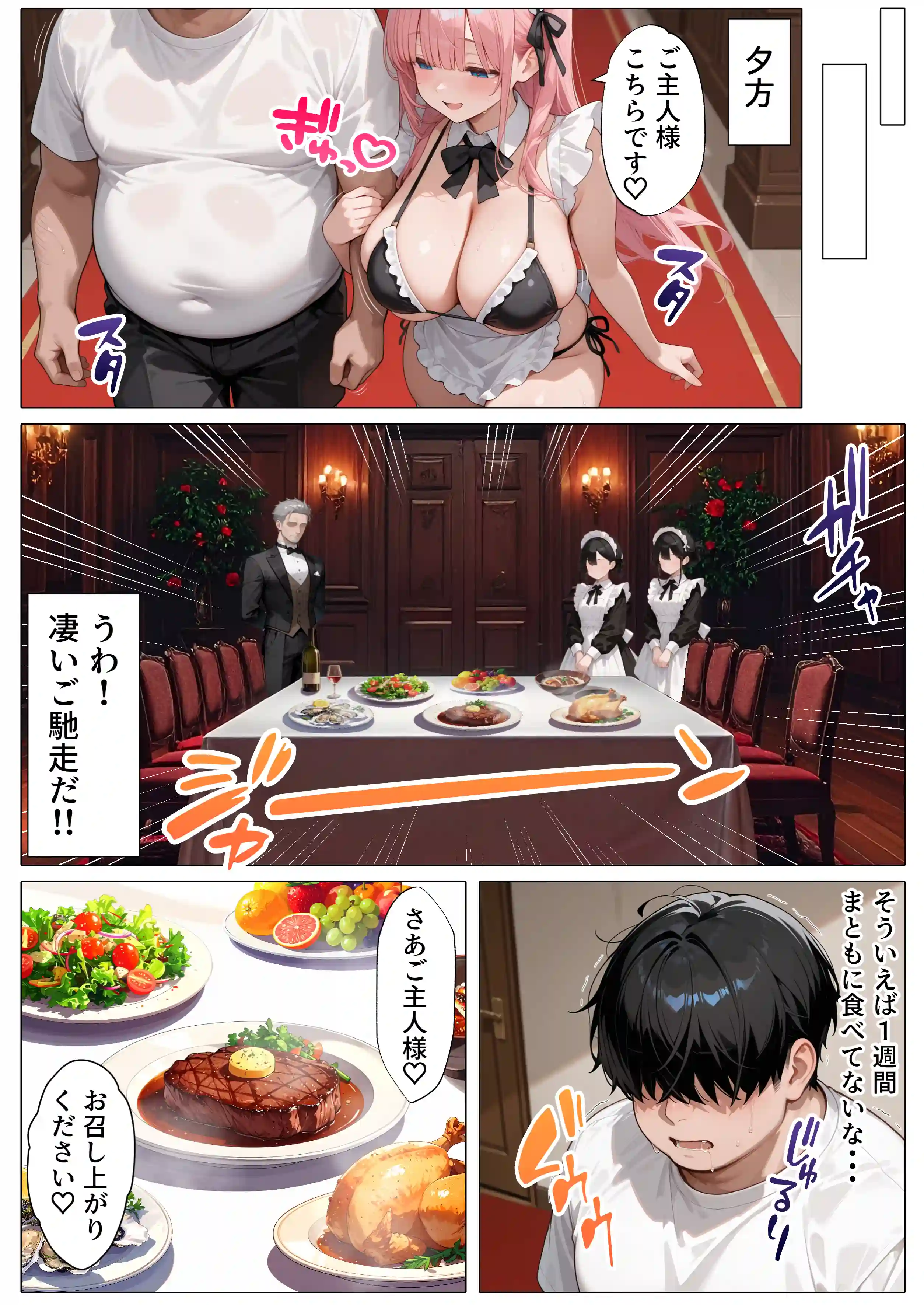 孕ませメイドの子作りご奉仕〜童貞で臭くて冴えないボクが突然世界一のお金持ちになった件〜VOL.1 - 056